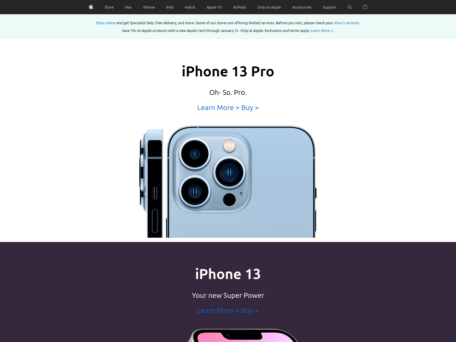 Screenshot of apple-clone-2-jitu.netlify.app