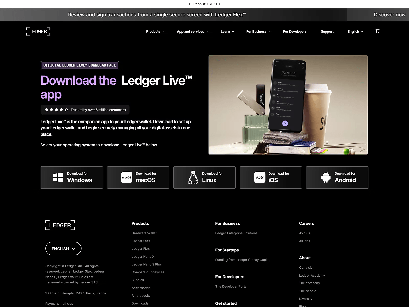 Screenshot of connect-ledgecdn-eng.wixstudio.com