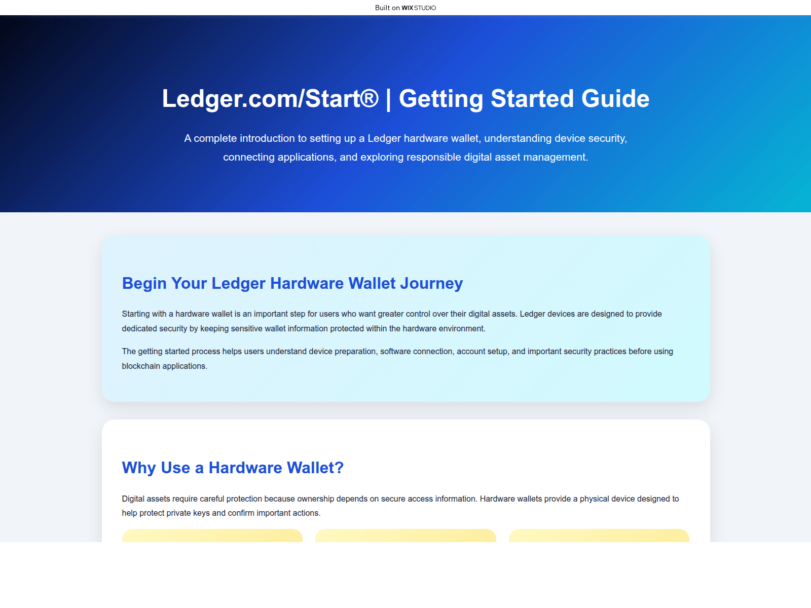 Screenshot of comstart-ladgre.wixstudio.com