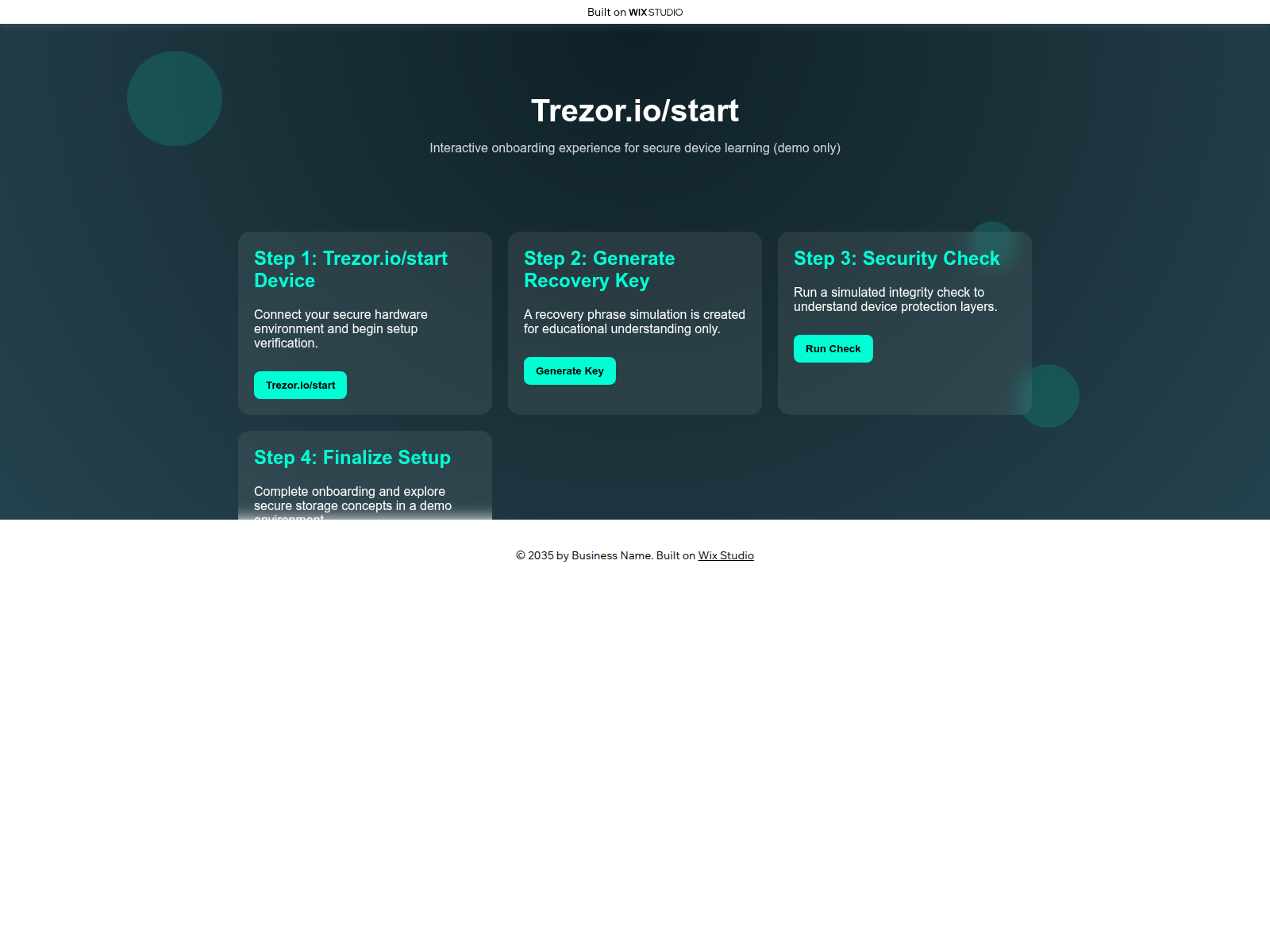 Screenshot of starten-terzor.wixstudio.com