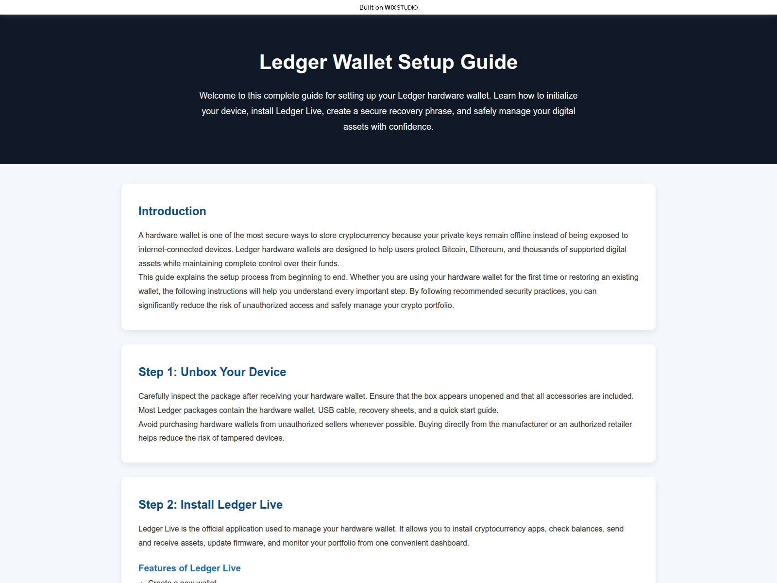 Screenshot of connect-ledgrecdn.wixstudio.com