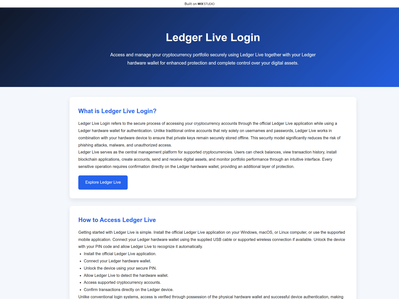 Screenshot of lives-ledagr.wixstudio.com