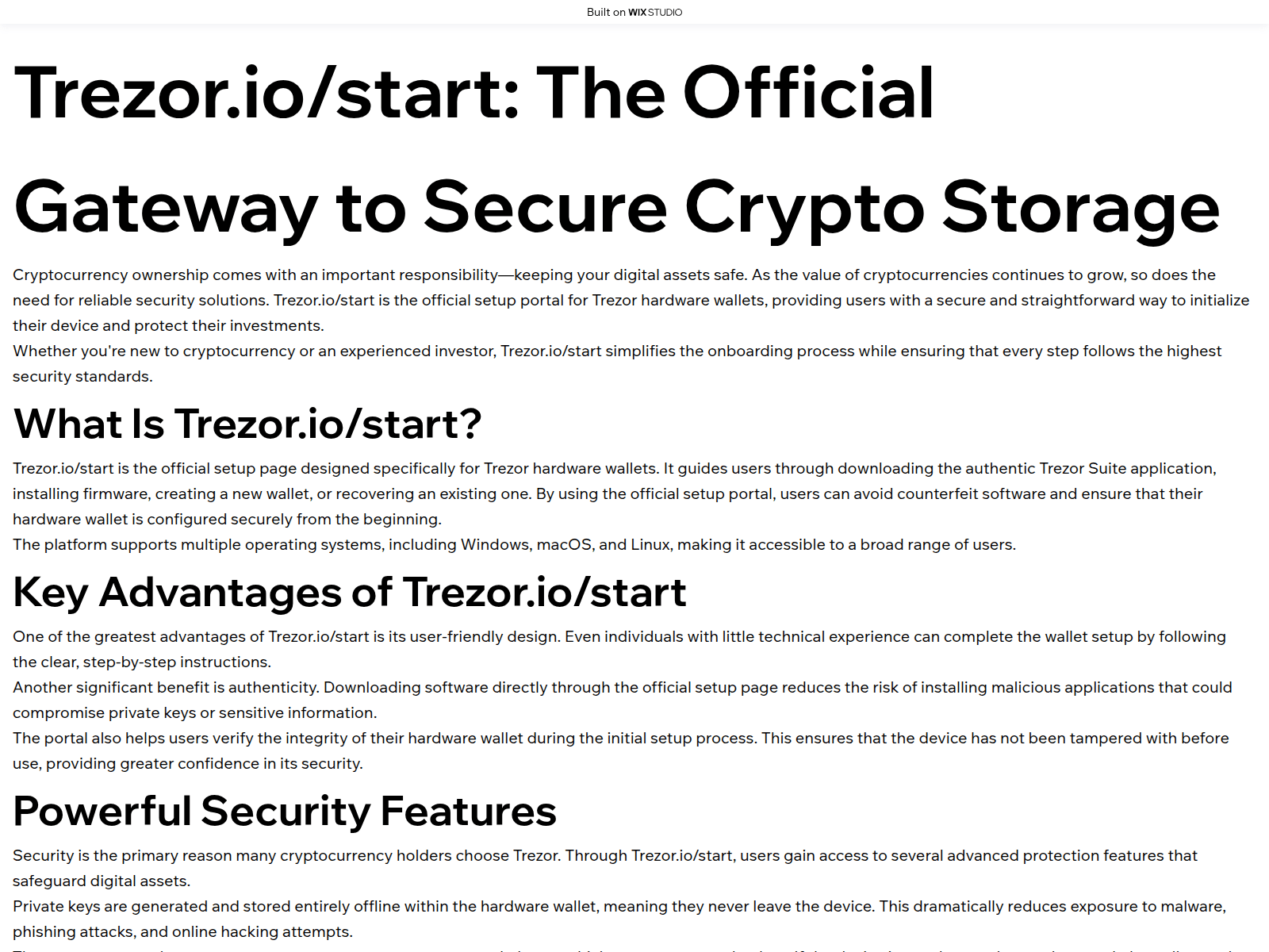 Screenshot of home-trxzzor-apps.wixstudio.com
