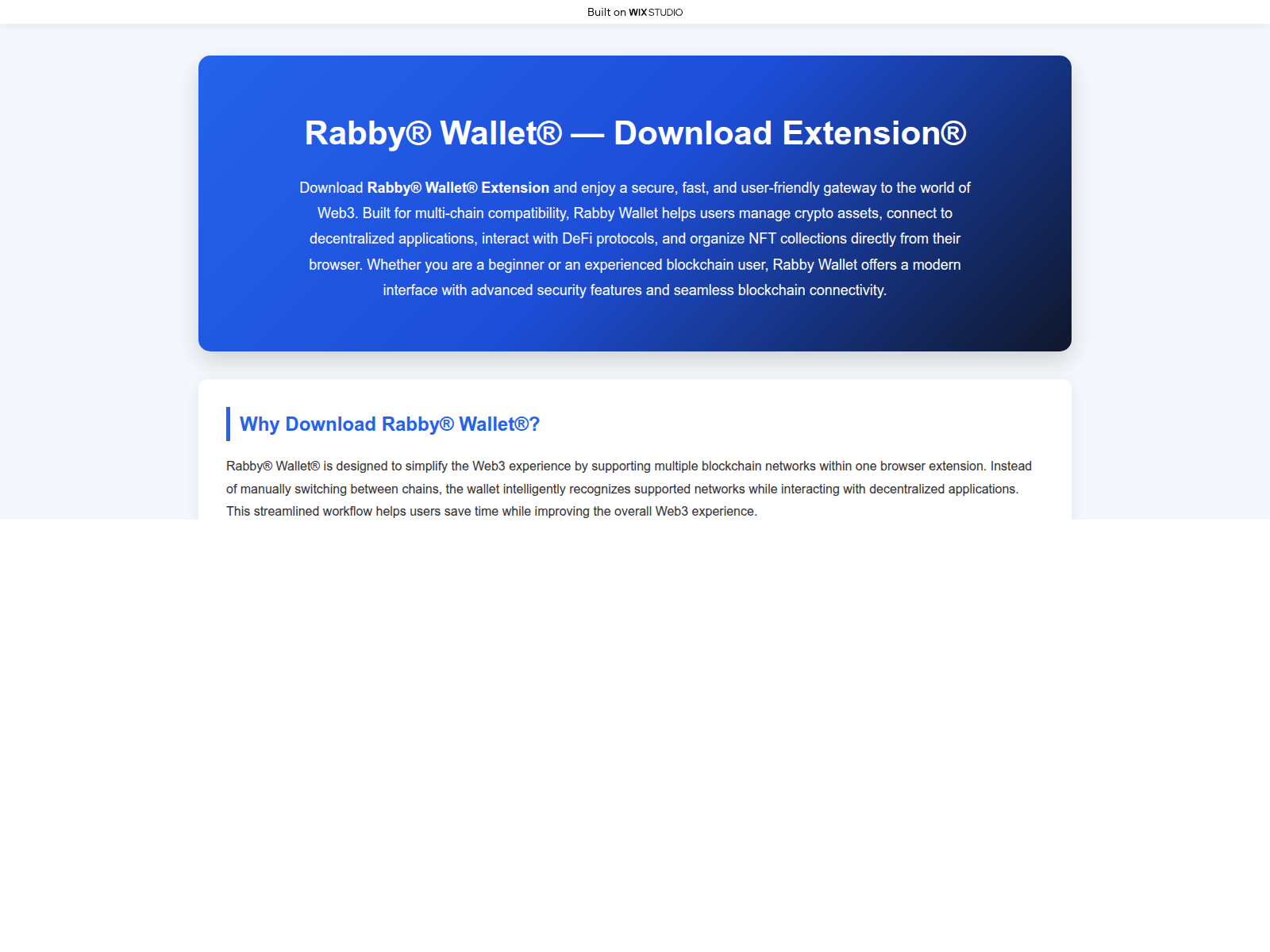 Screenshot of apps-rabbyyio.wixstudio.com