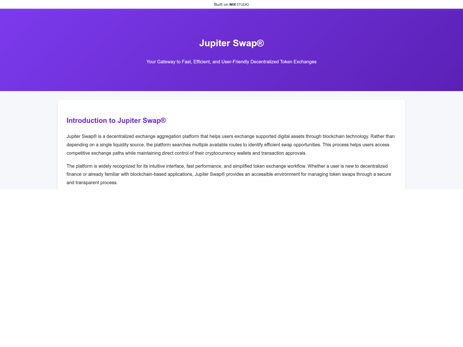 Screenshot of jupiter-home.wixstudio.com