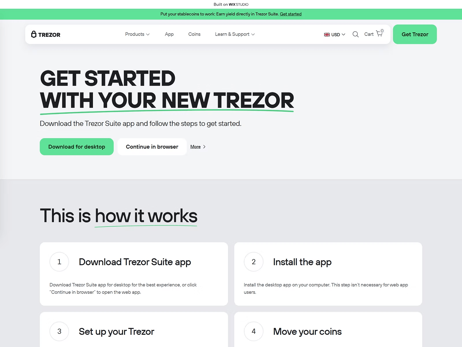 Screenshot of home-trezro-apps.wixstudio.com