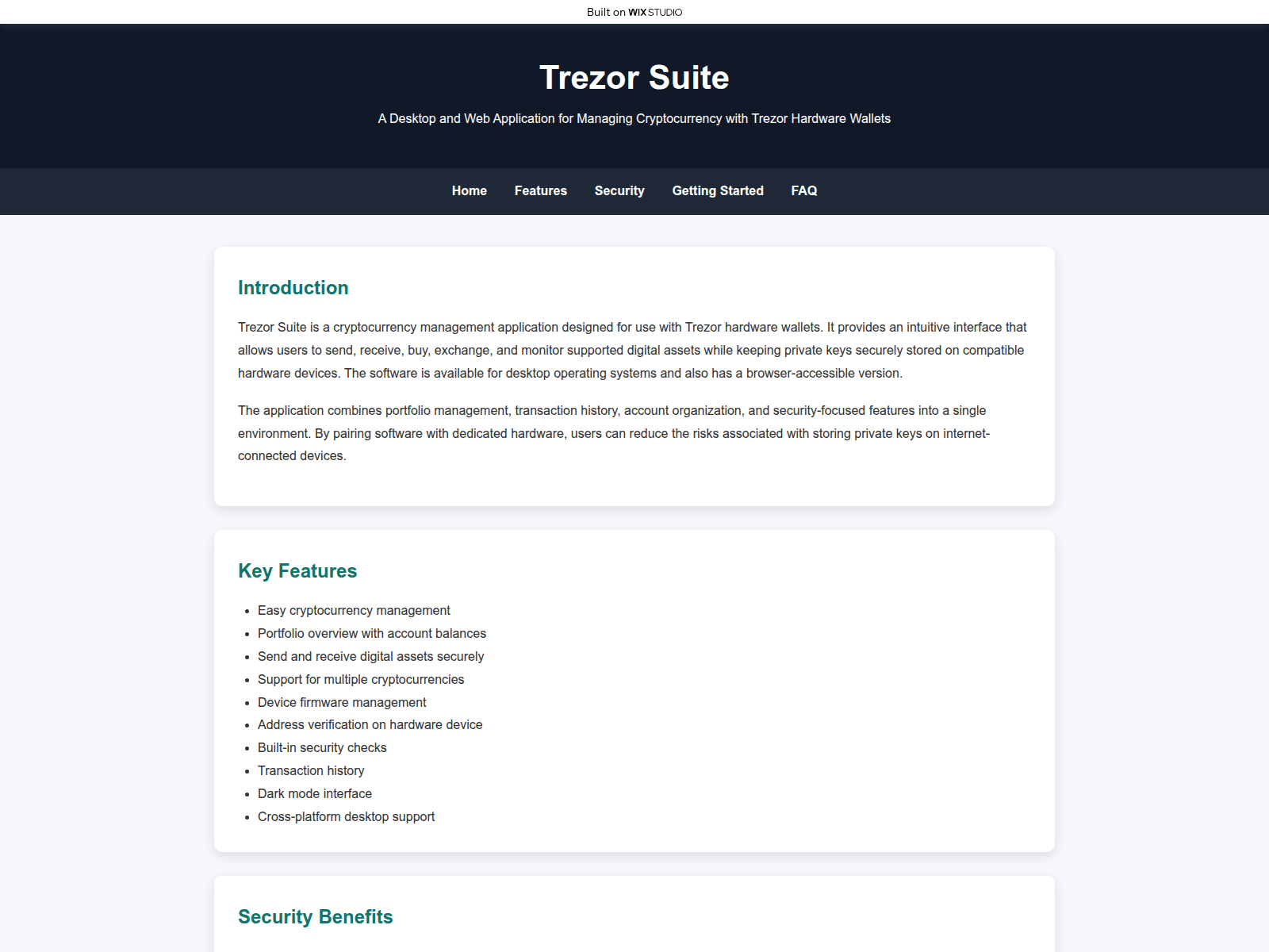 Screenshot of open-suiteapp.wixstudio.com
