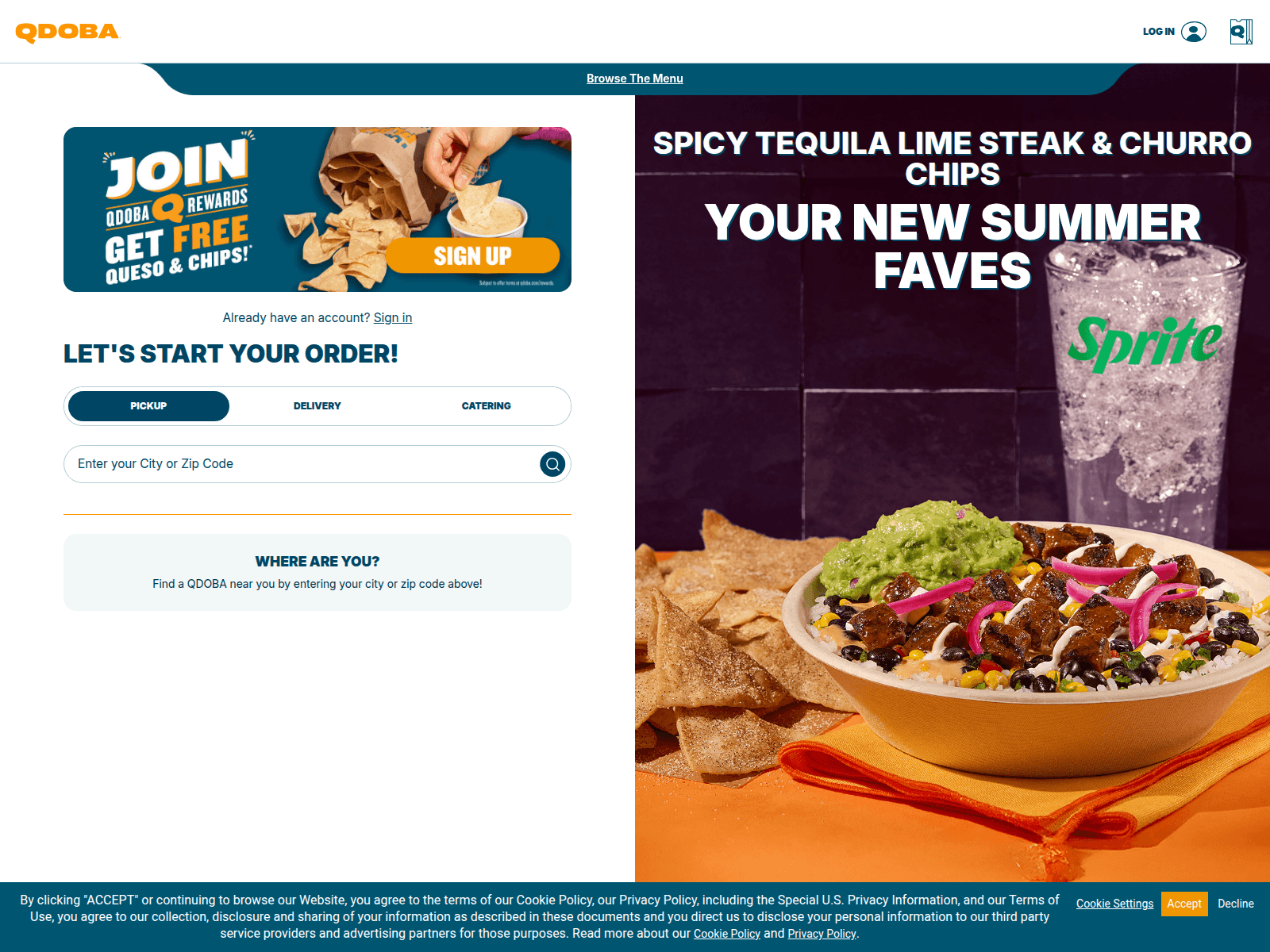 Screenshot of qdoba.today