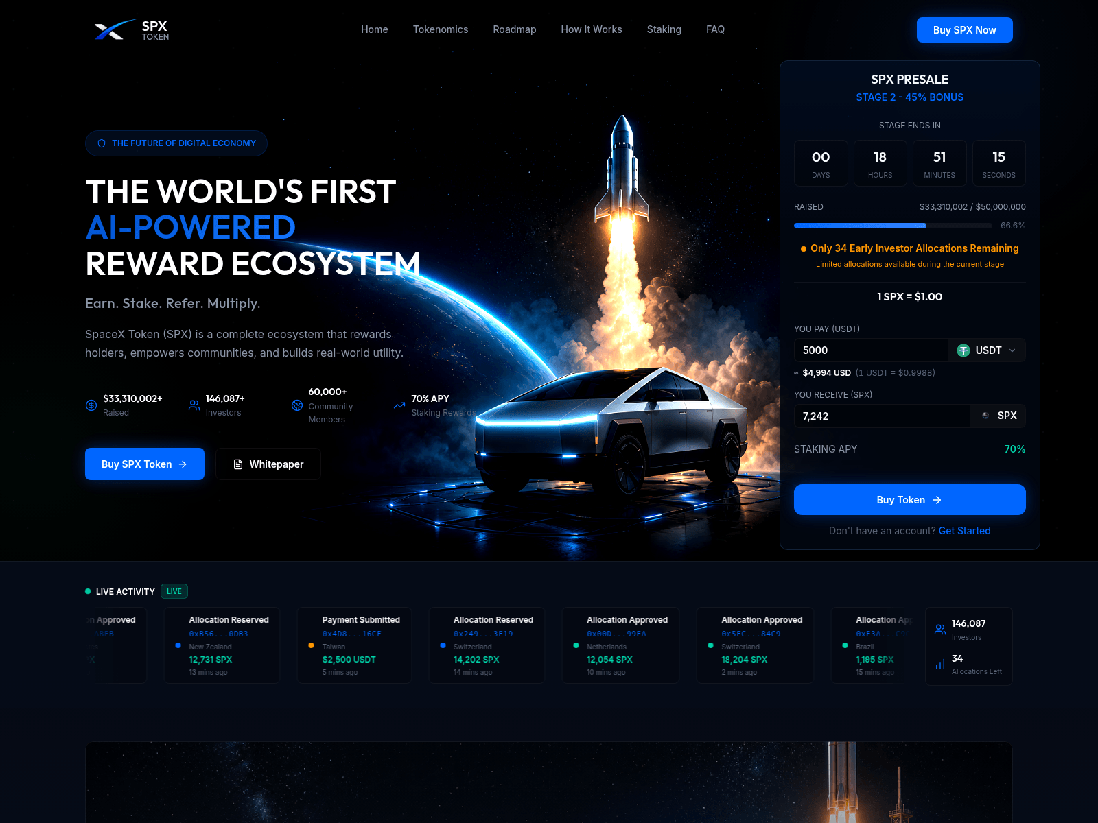 Screenshot of spxwallets.com