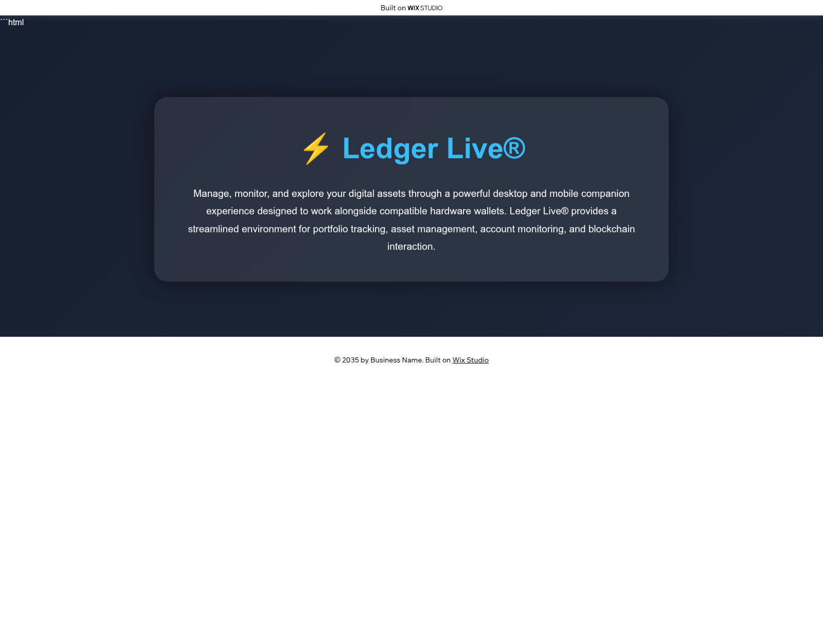 Screenshot of appsledge-pages.wixstudio.com