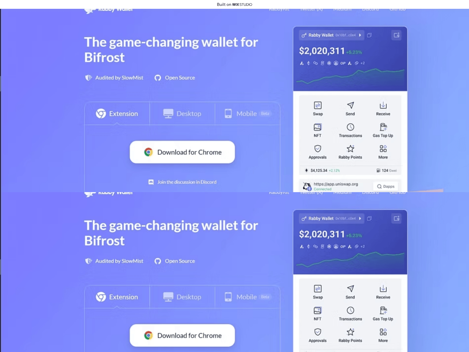 Screenshot of my-rabbyyio.wixstudio.com