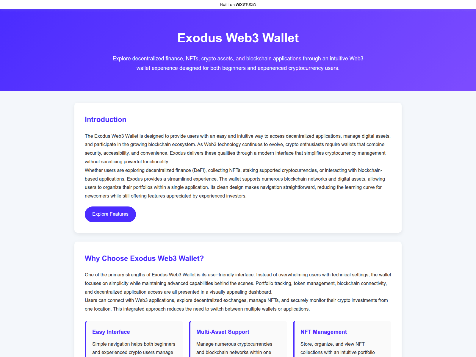 Screenshot of enus-exudos.wixstudio.com
