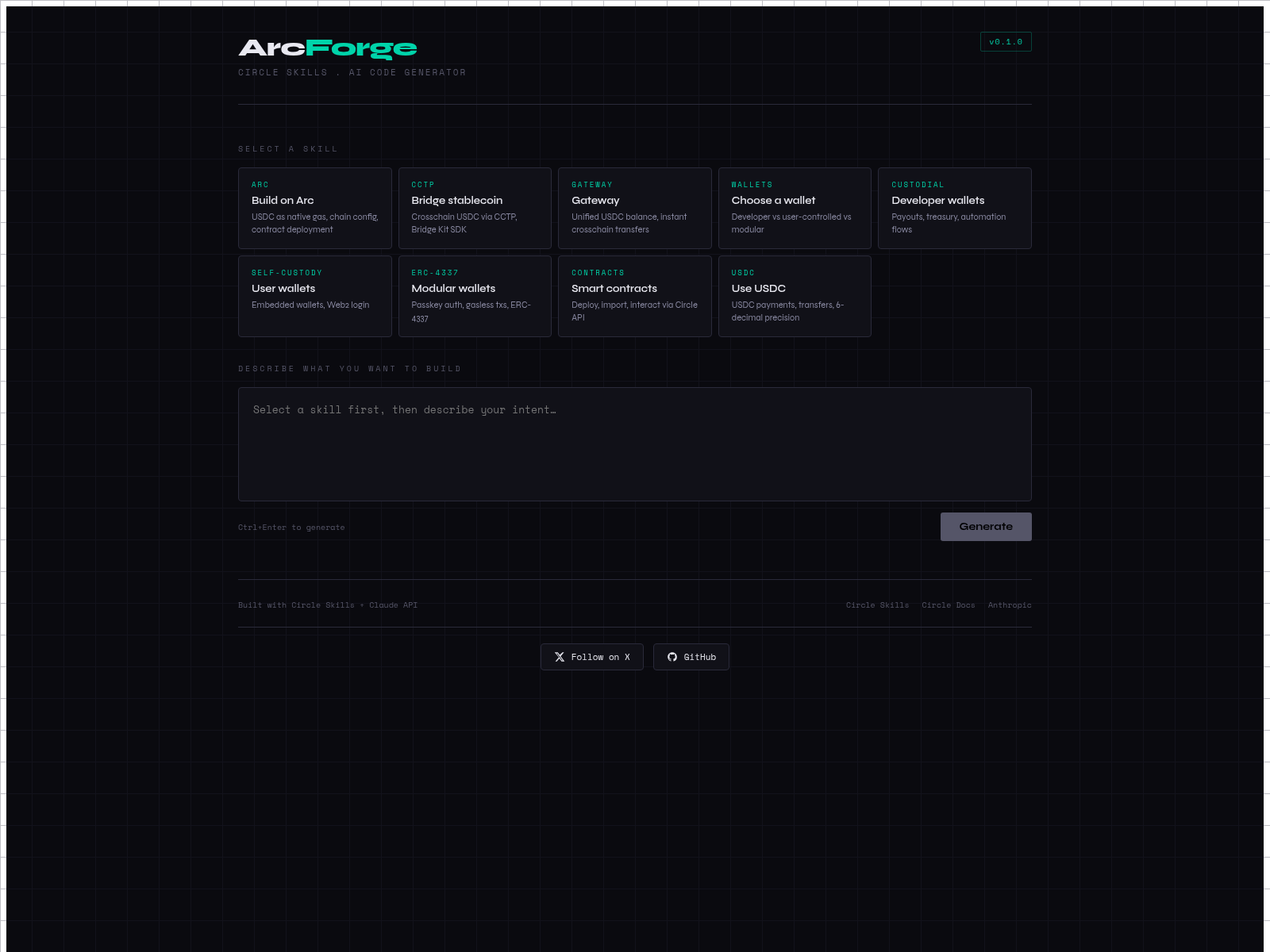 Screenshot von arc-forge-ten.vercel.app