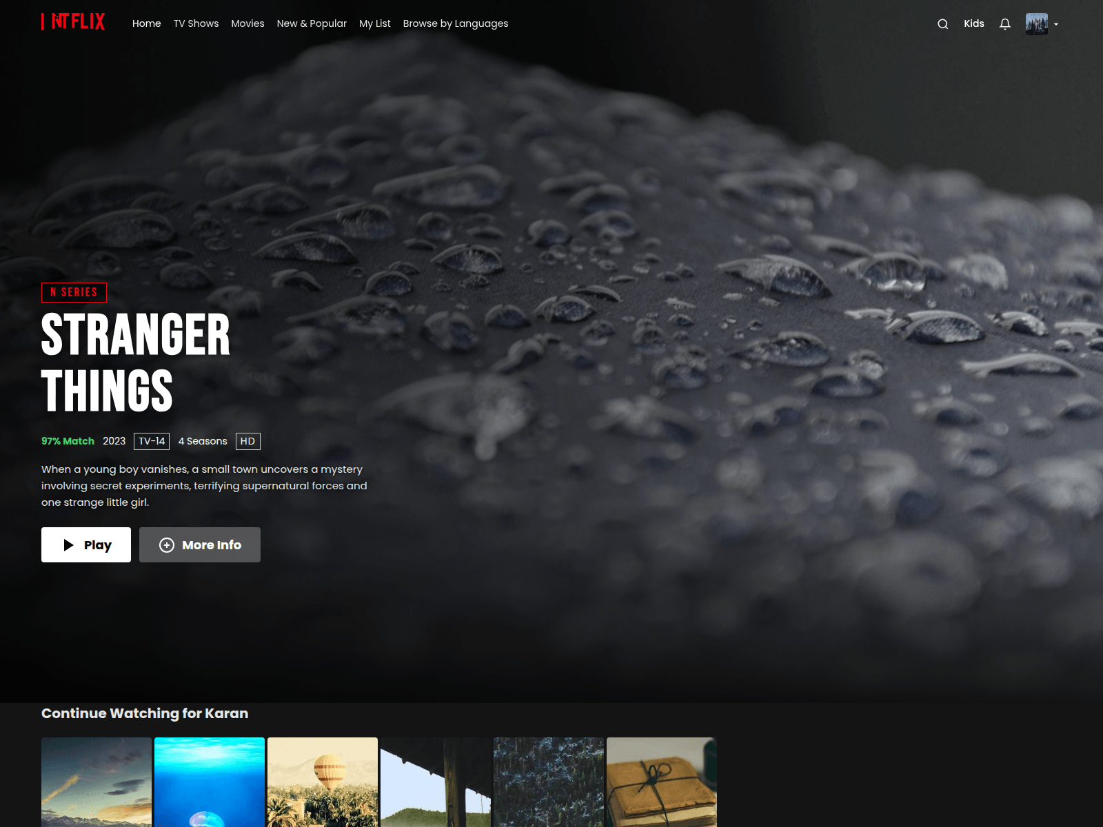 Screenshot of karanperumal.github.io
