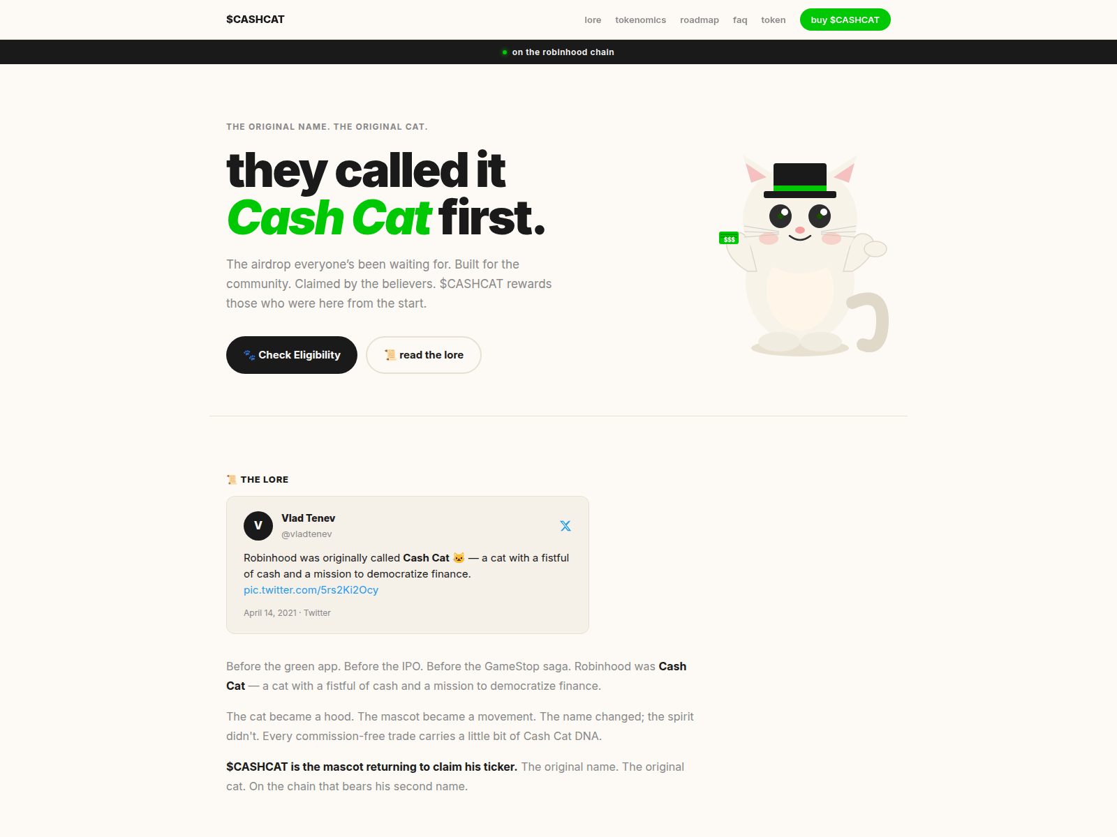 Screenshot of cashcat-robinhd.xyz