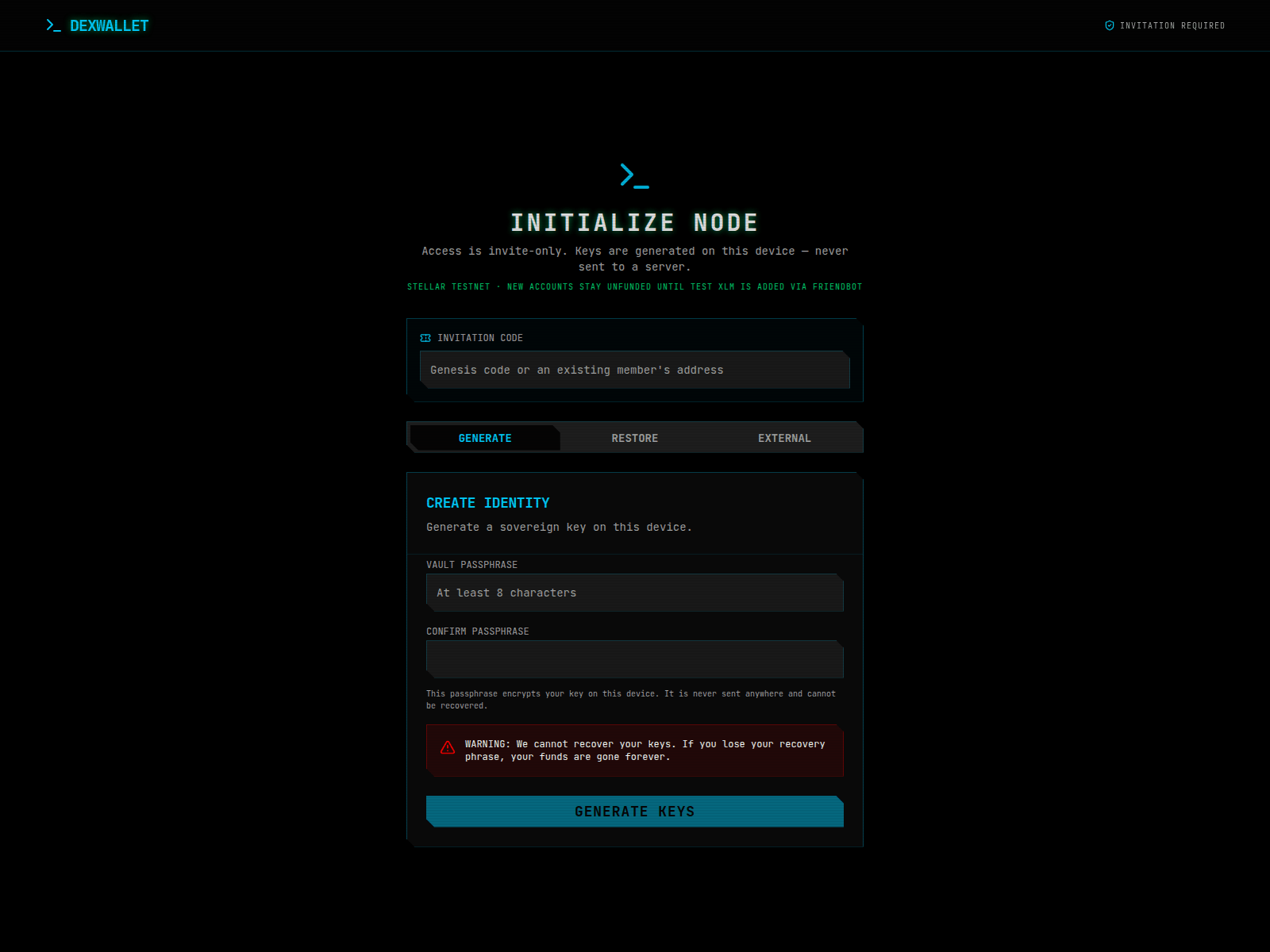 Screenshot of dexexchange.live
