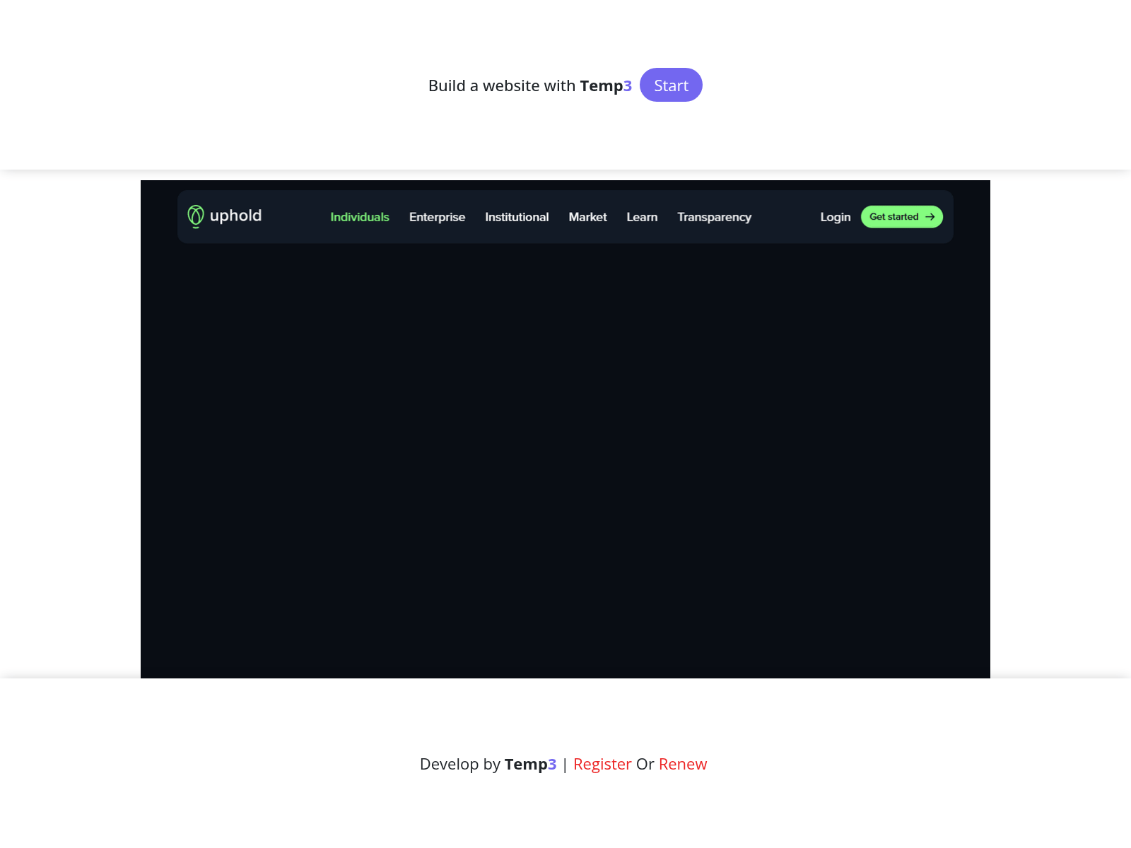 Screenshot of conect-uphold-login-us.tem3.io