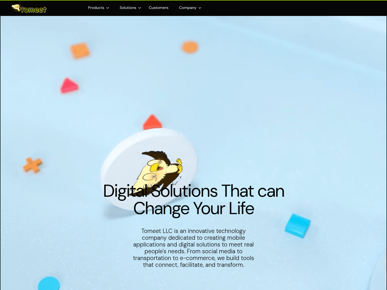 Screenshot of tomeet-app.com