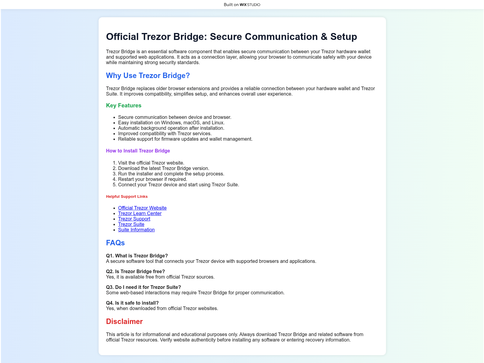 Screenshot of bridgesstrted.wixstudio.com