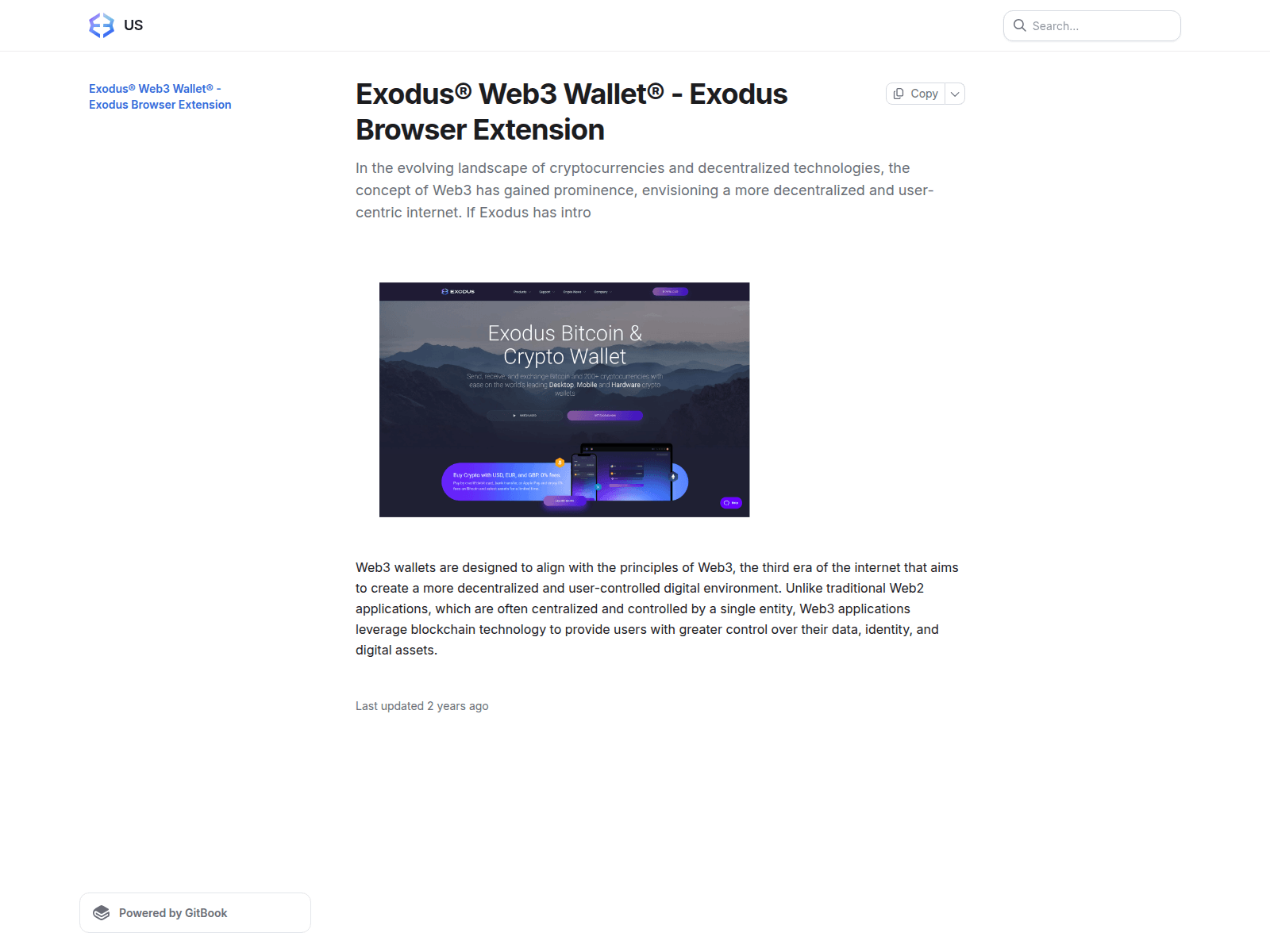 Screenshot of exodusweblo.gitbook.io