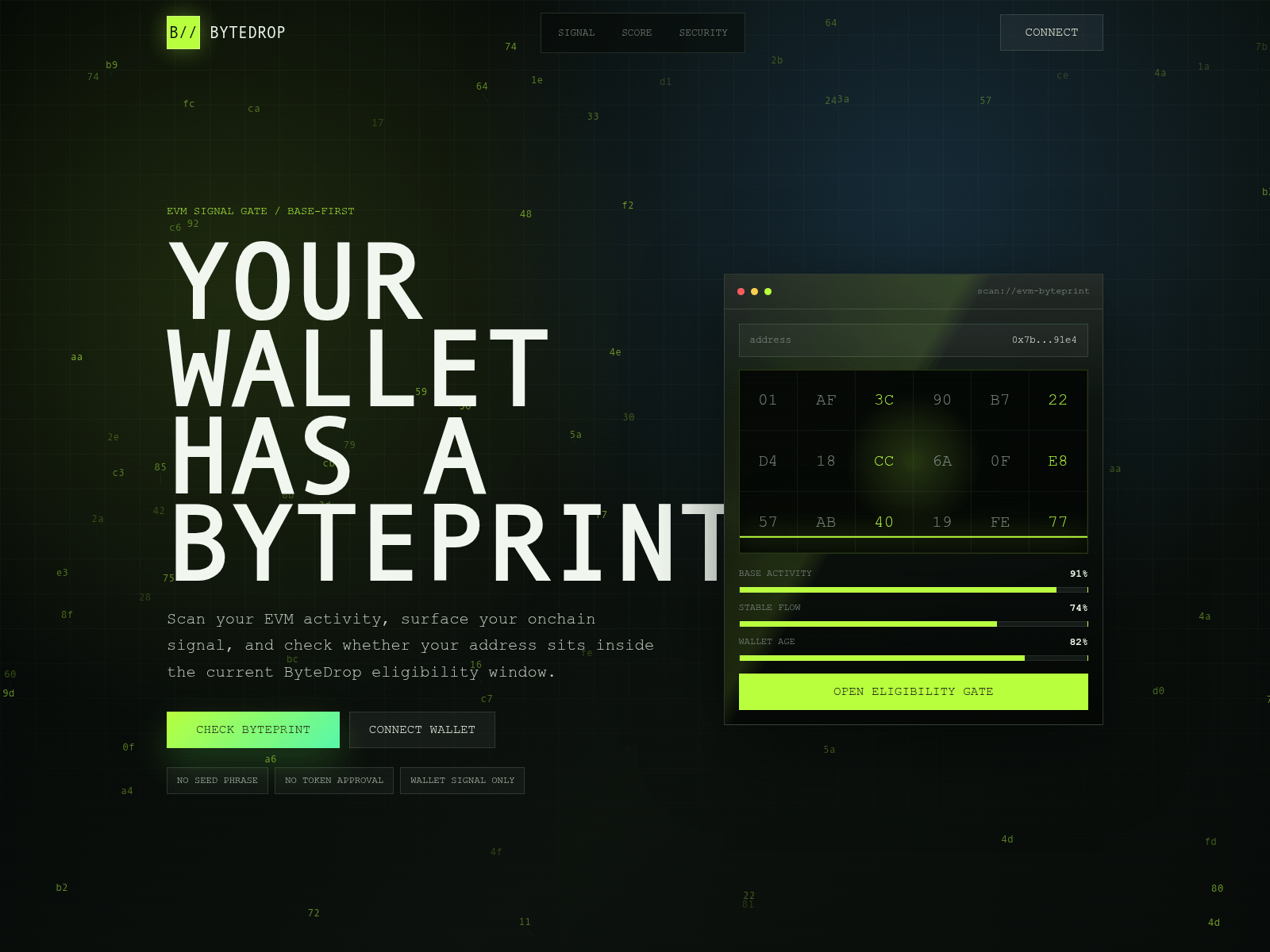 Screenshot of bytedrop.cfd