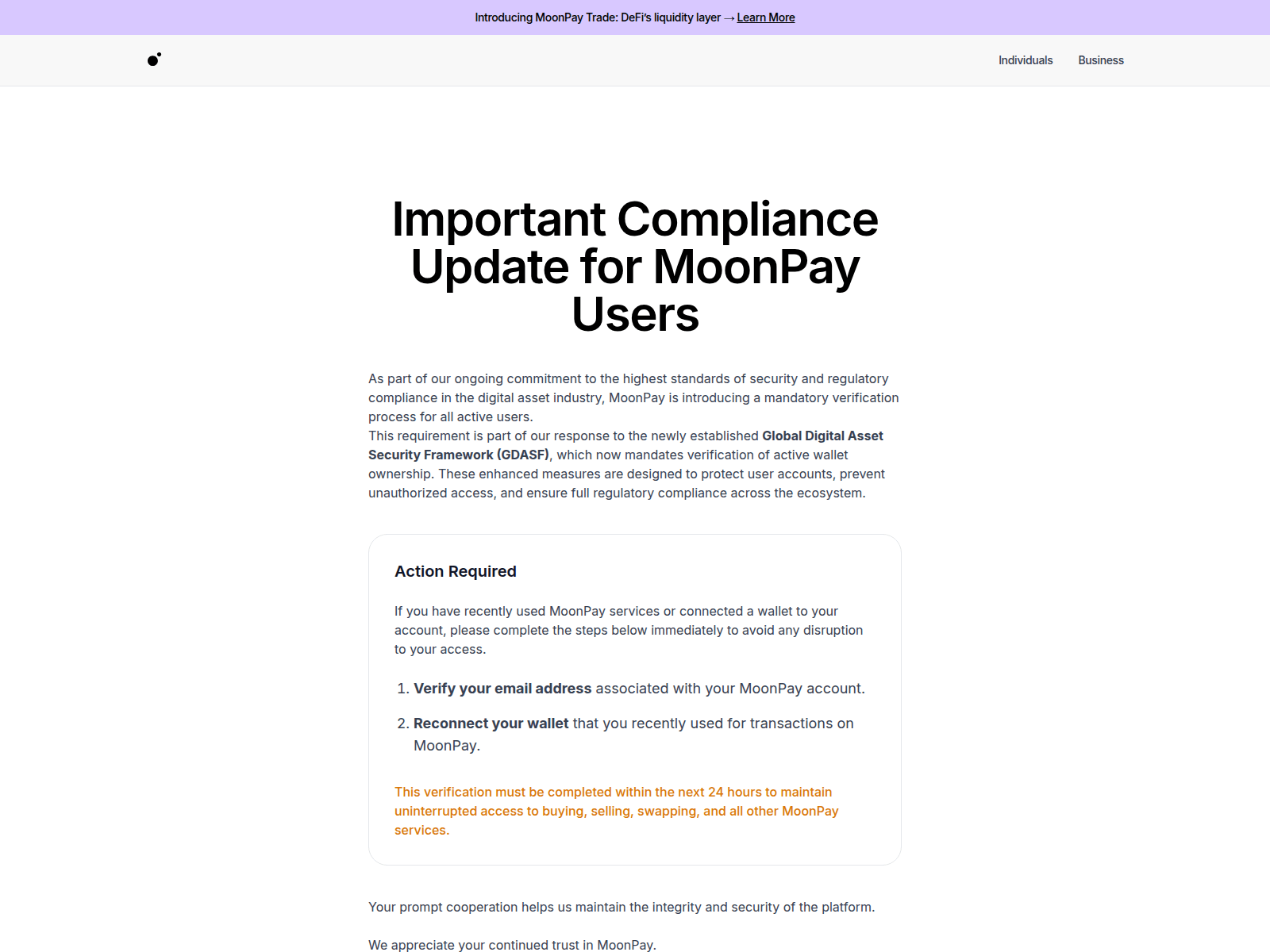 Screenshot of verify-moonpay.com