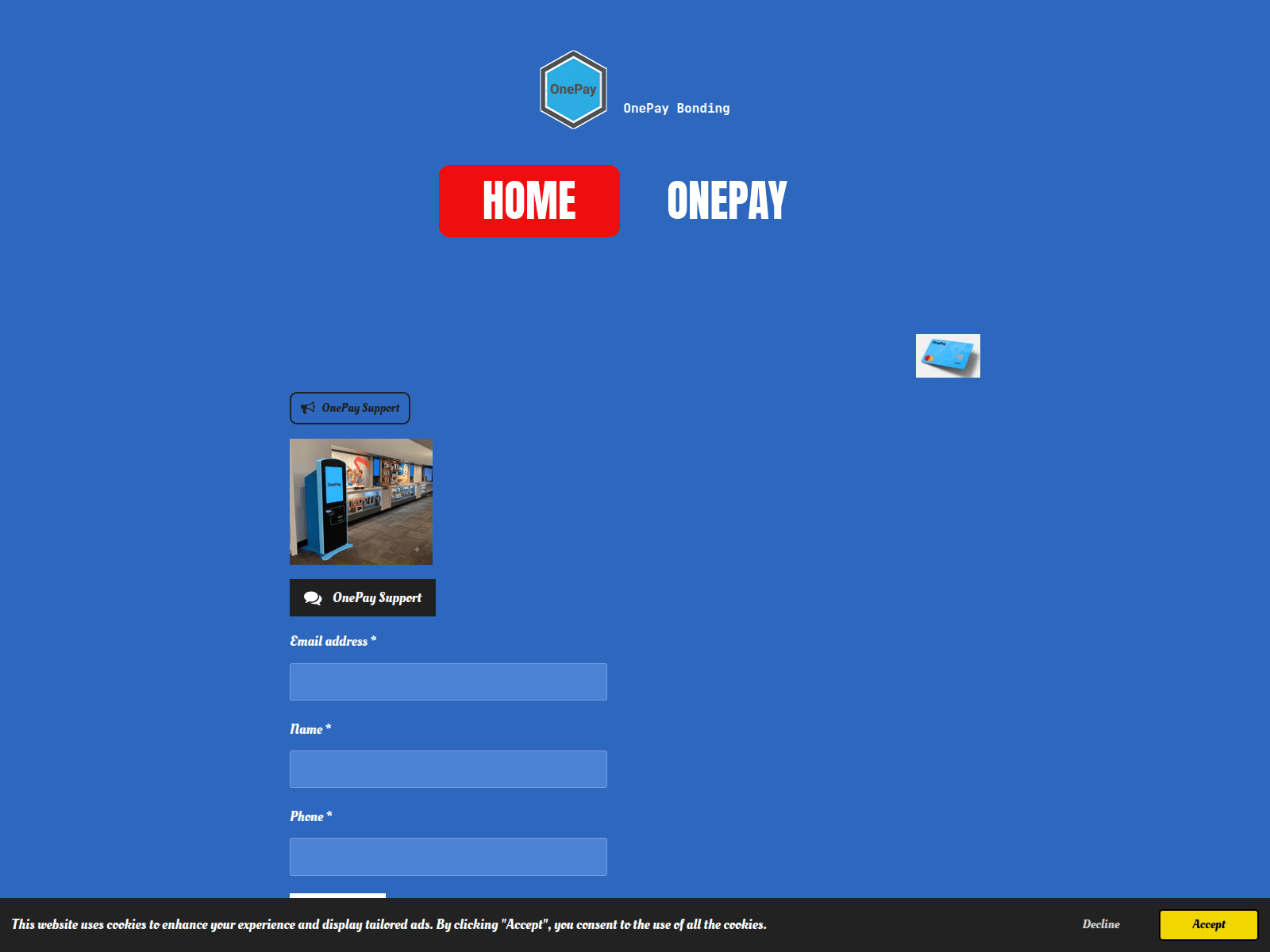 Знімок екрана onepay-systemserrorcheck.com
