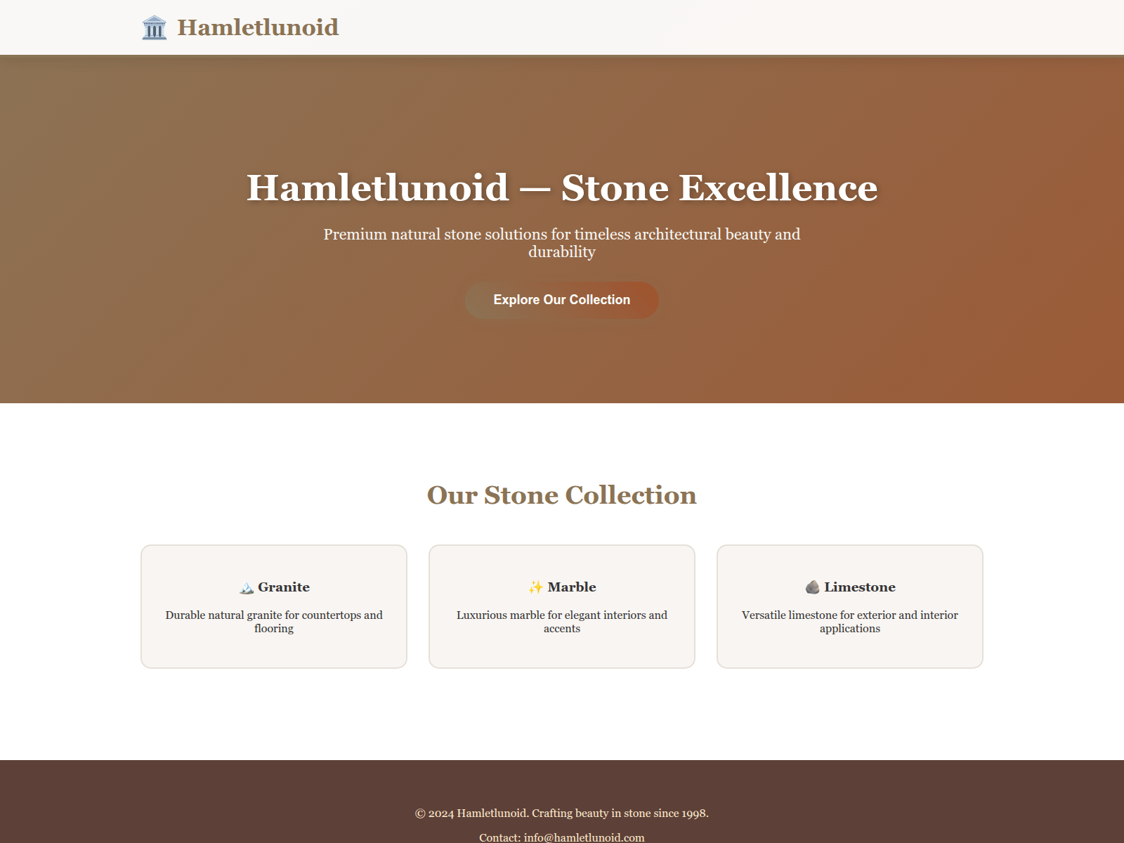 Screenshot of hamletlunoid.com