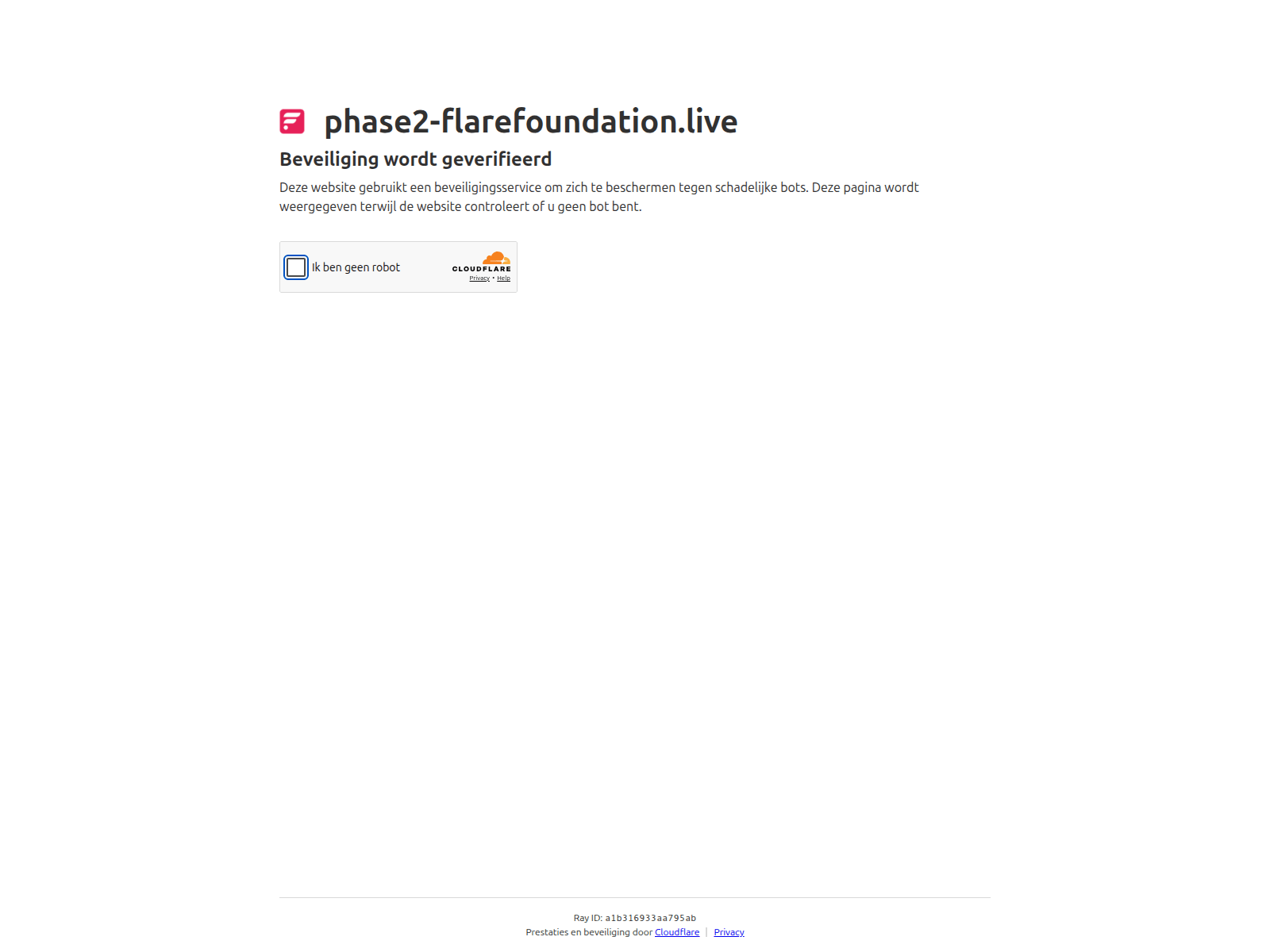Screenshot of phase2-flarefoundation.live