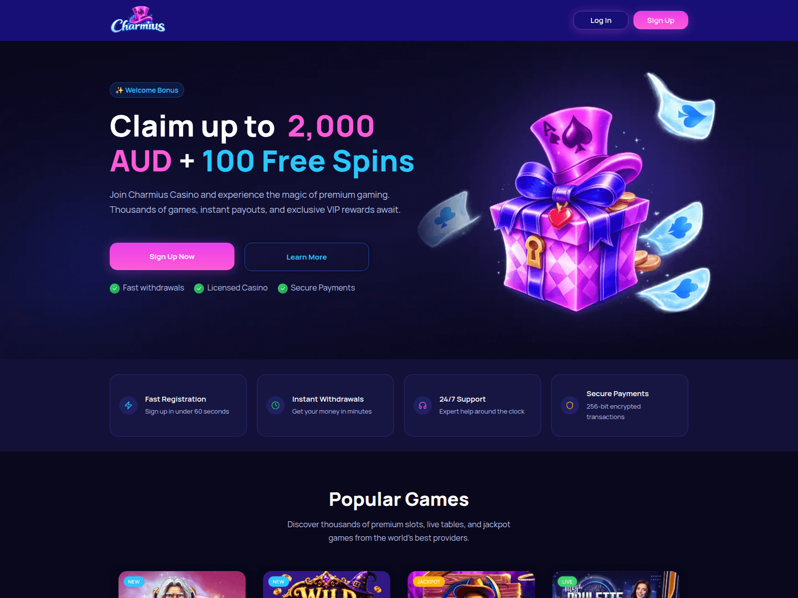 Screenshot of charmiusau.com