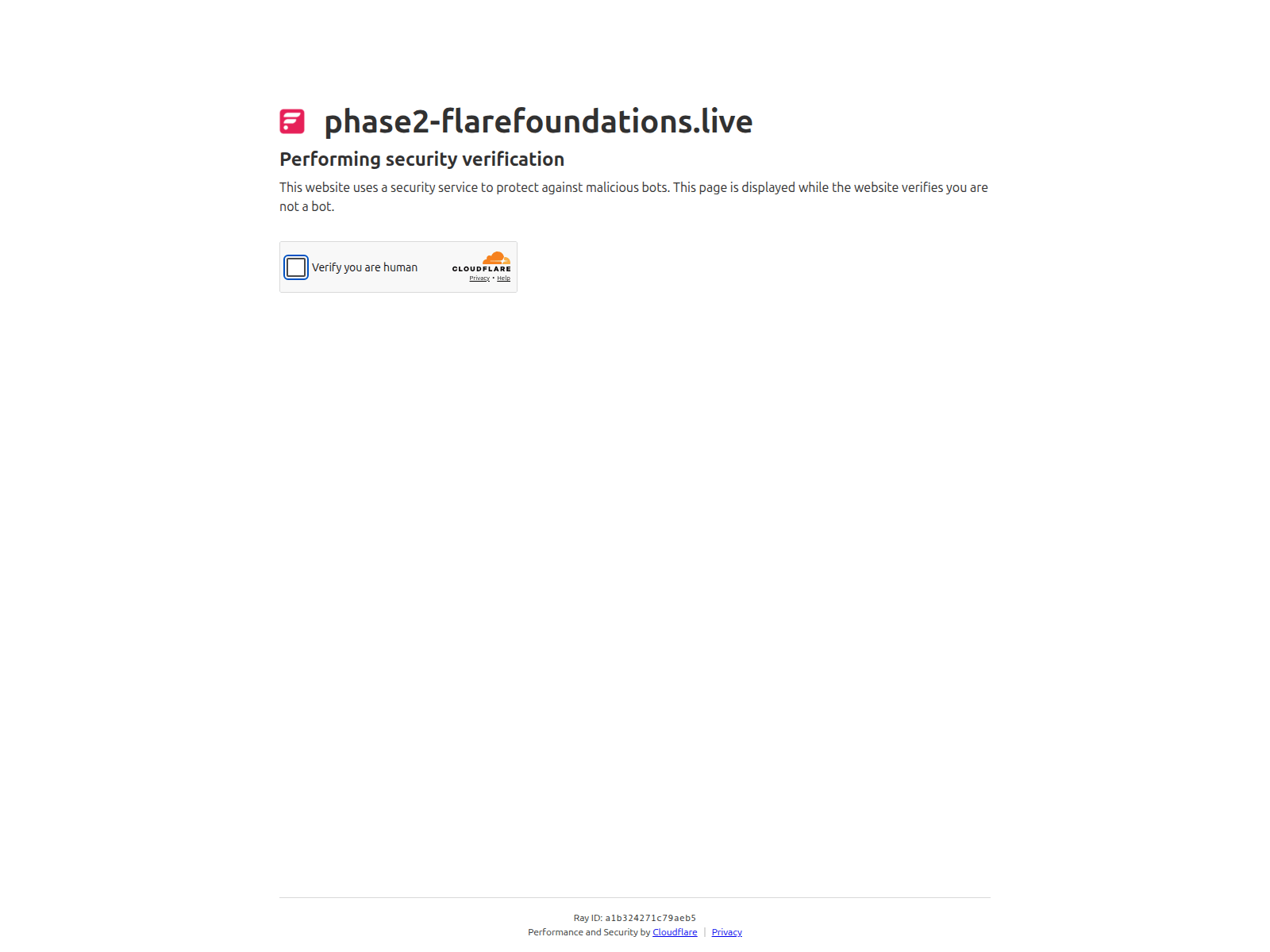 Screenshot of phase2-flarefoundations.live