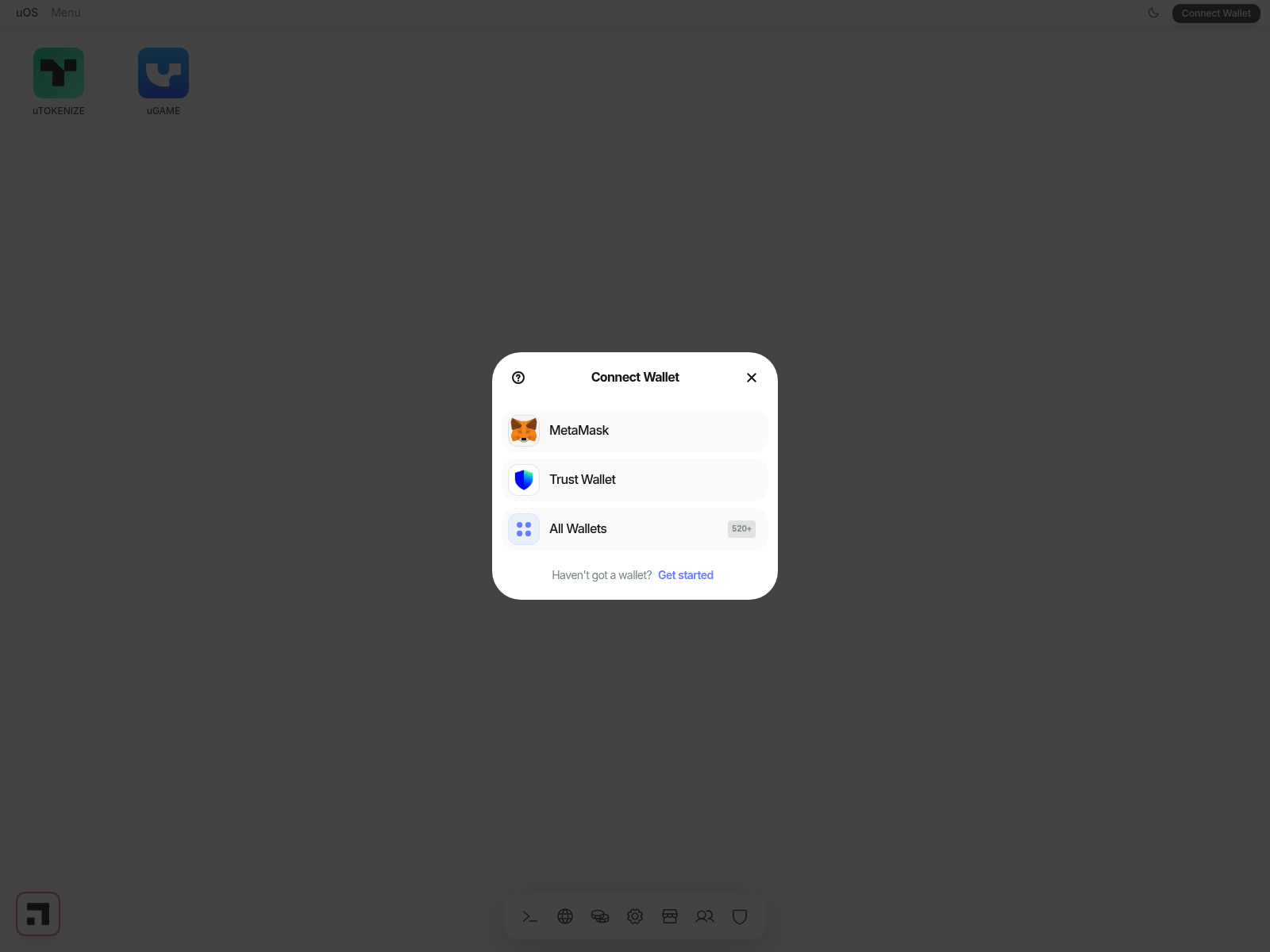 Screenshot of universal-os.com