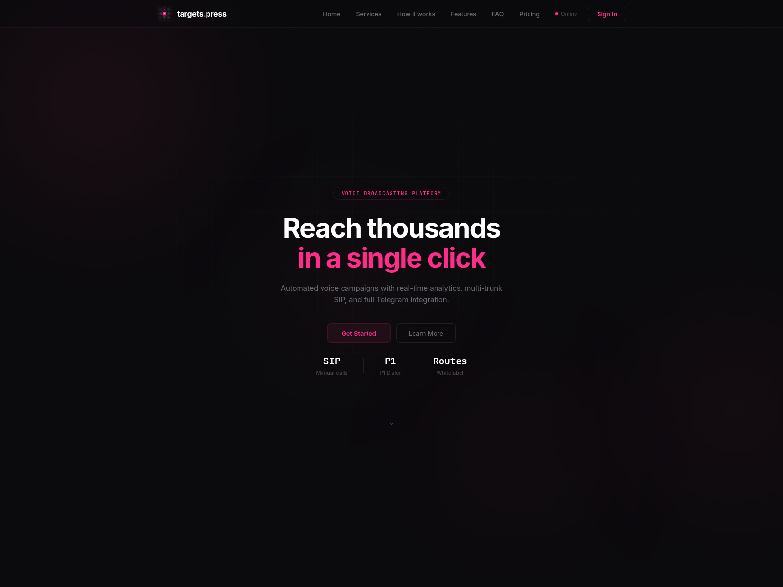 Screenshot of targets.press