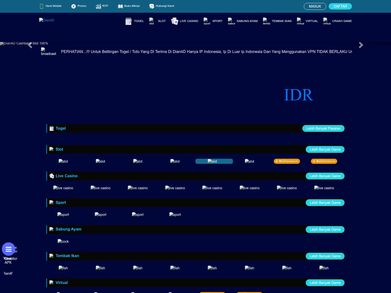 Screenshot von apalisinfo.net