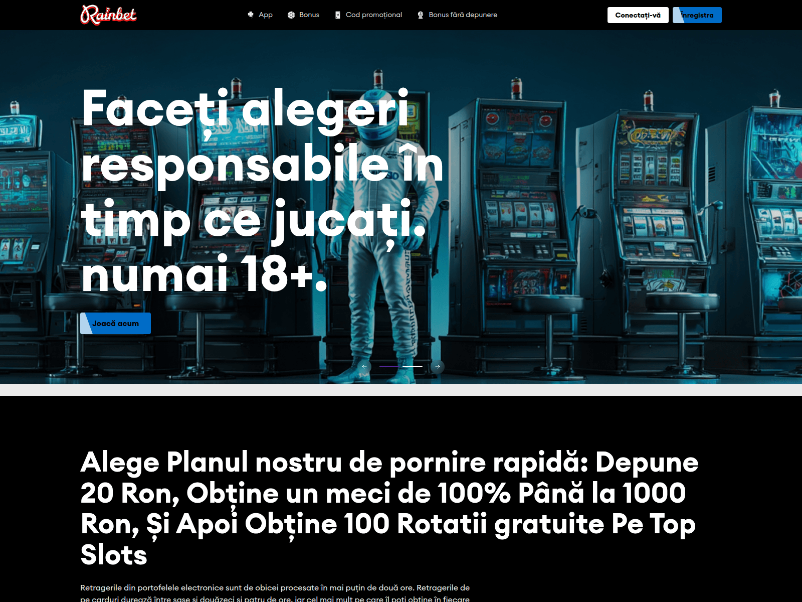 Screenshot of rainbetcasino-ro.ro