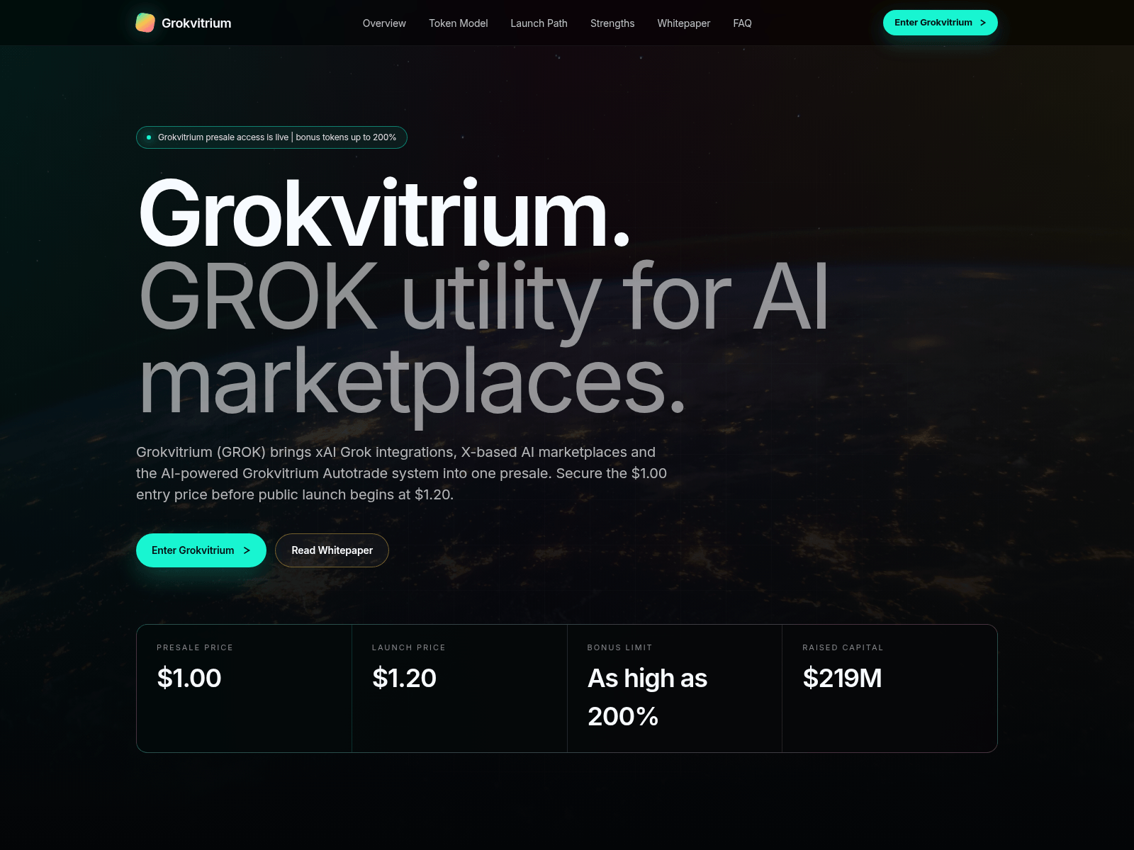 Screenshot of grokvitrium.com