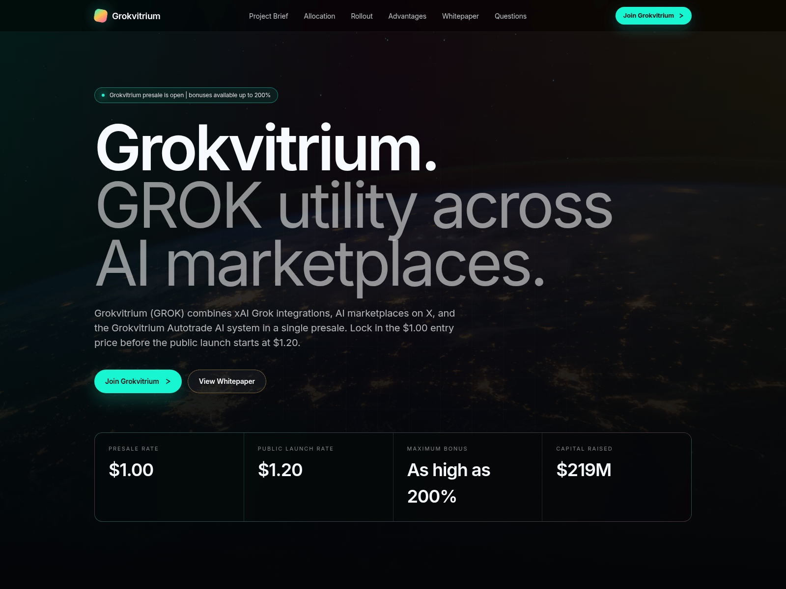 Screenshot of grokvitrium.net