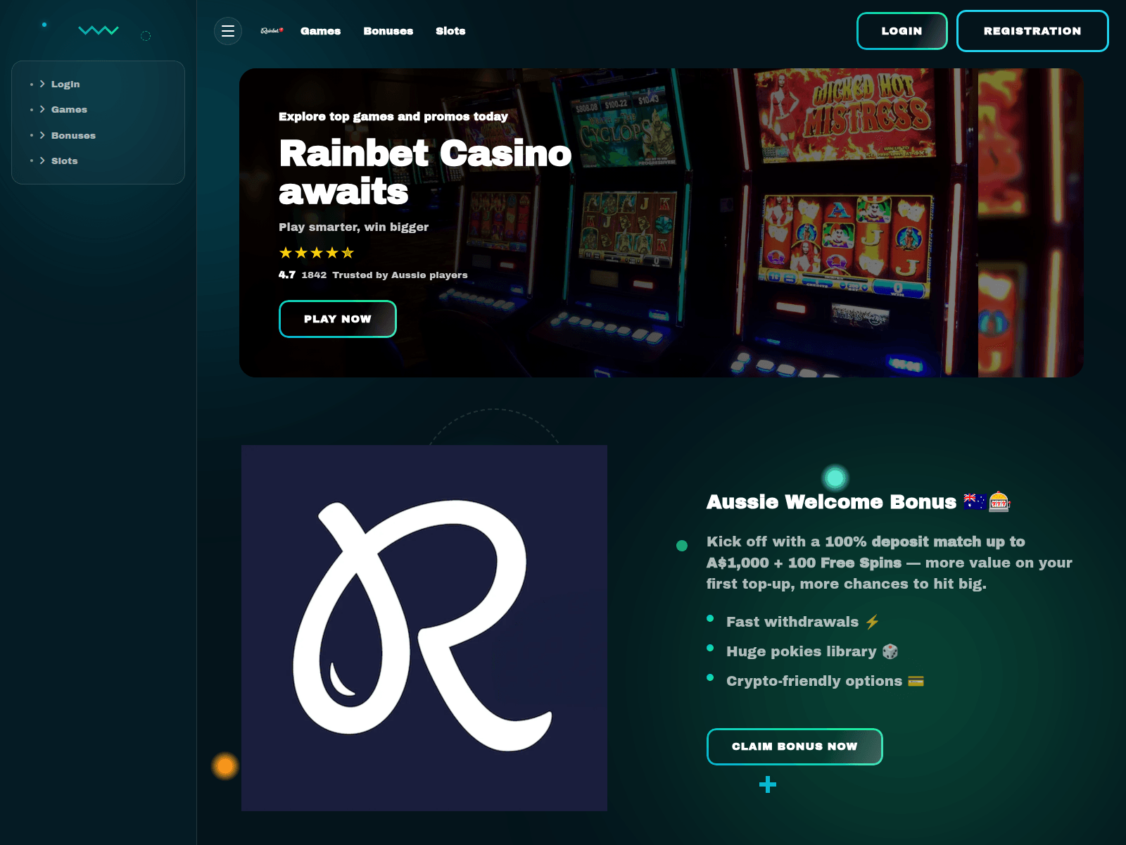 Screenshot of rainbet-casino3.com