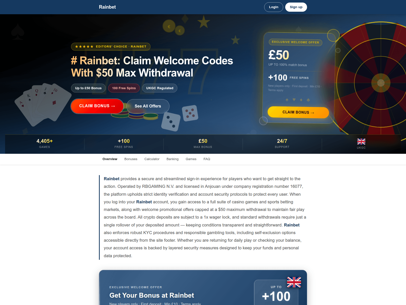 Screenshot of rainbetlogin.vip