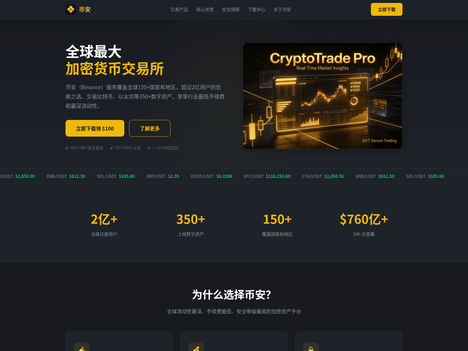 Screenshot of binancecc.com.cn