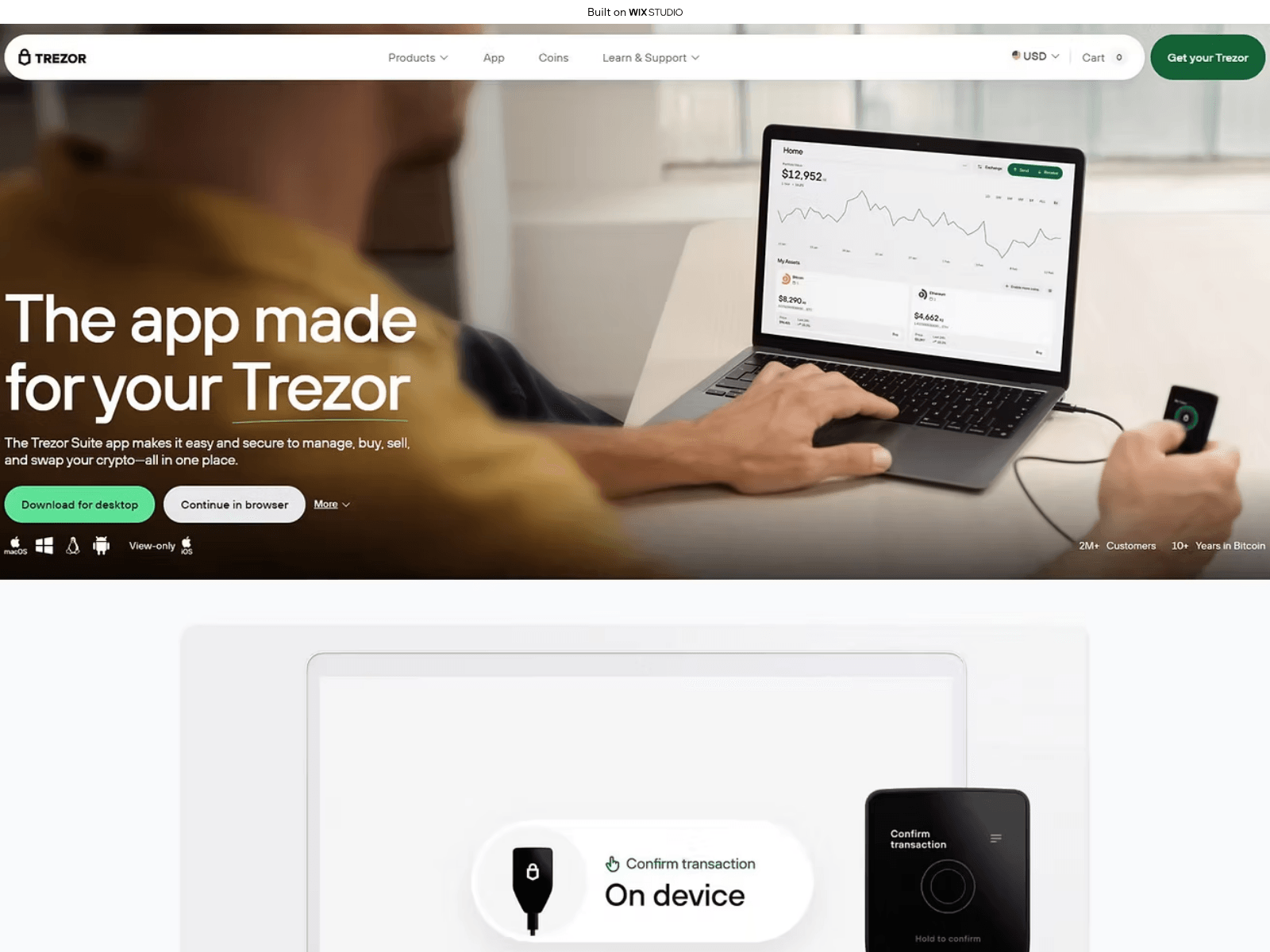 Screenshot of sostarts-trezonav.wixstudio.com