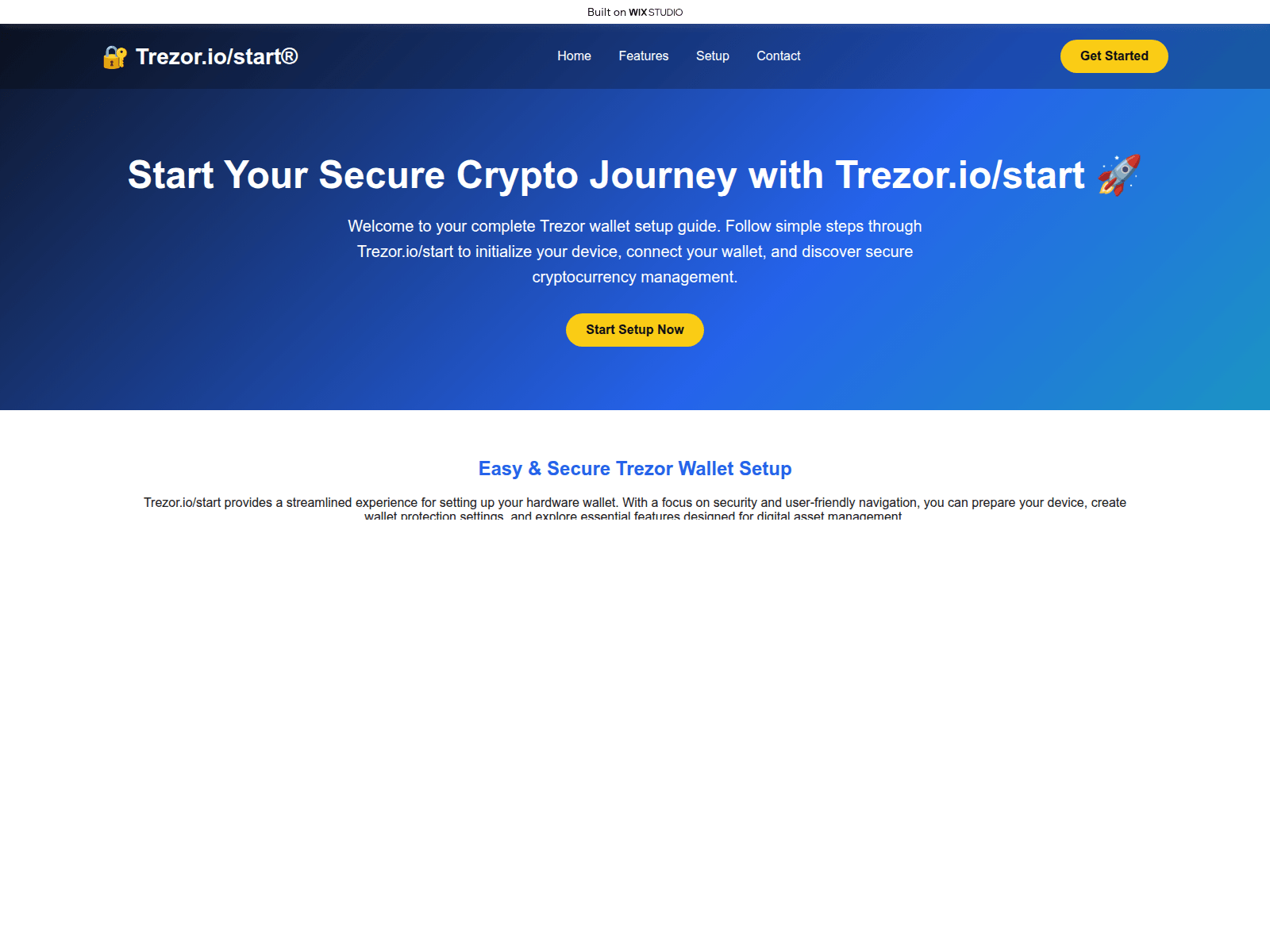 Screenshot of appstarts-trexxor.wixstudio.com