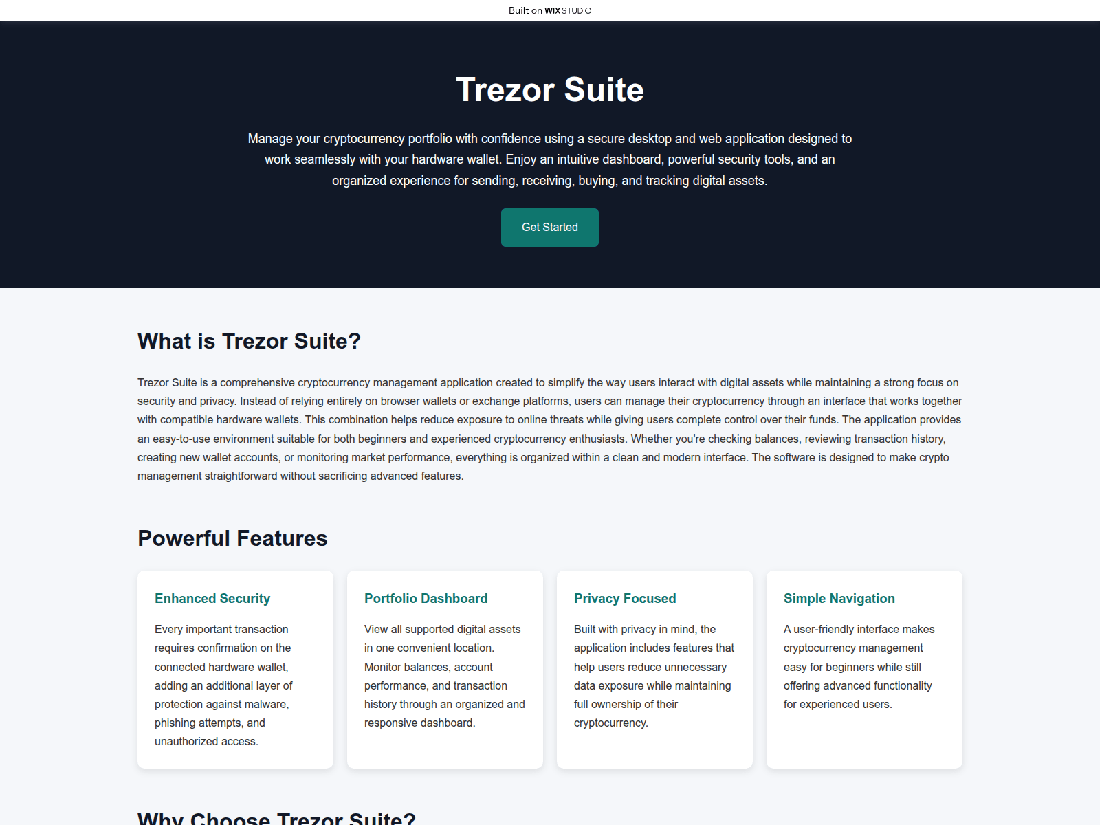 Screenshot of suitecdn-trezenapp.wixstudio.com