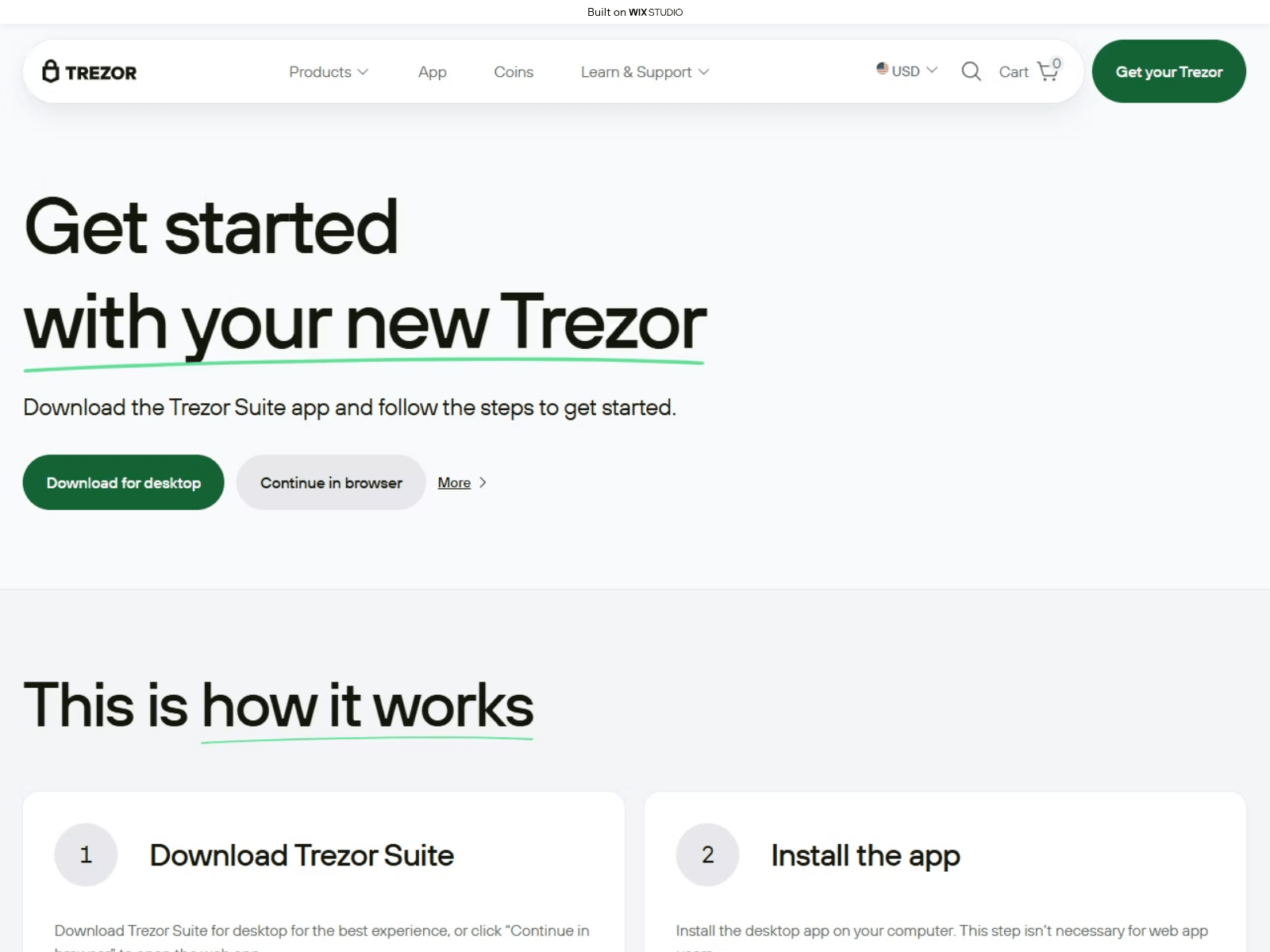 Screenshot of trexr-io-startapp.wixstudio.com
