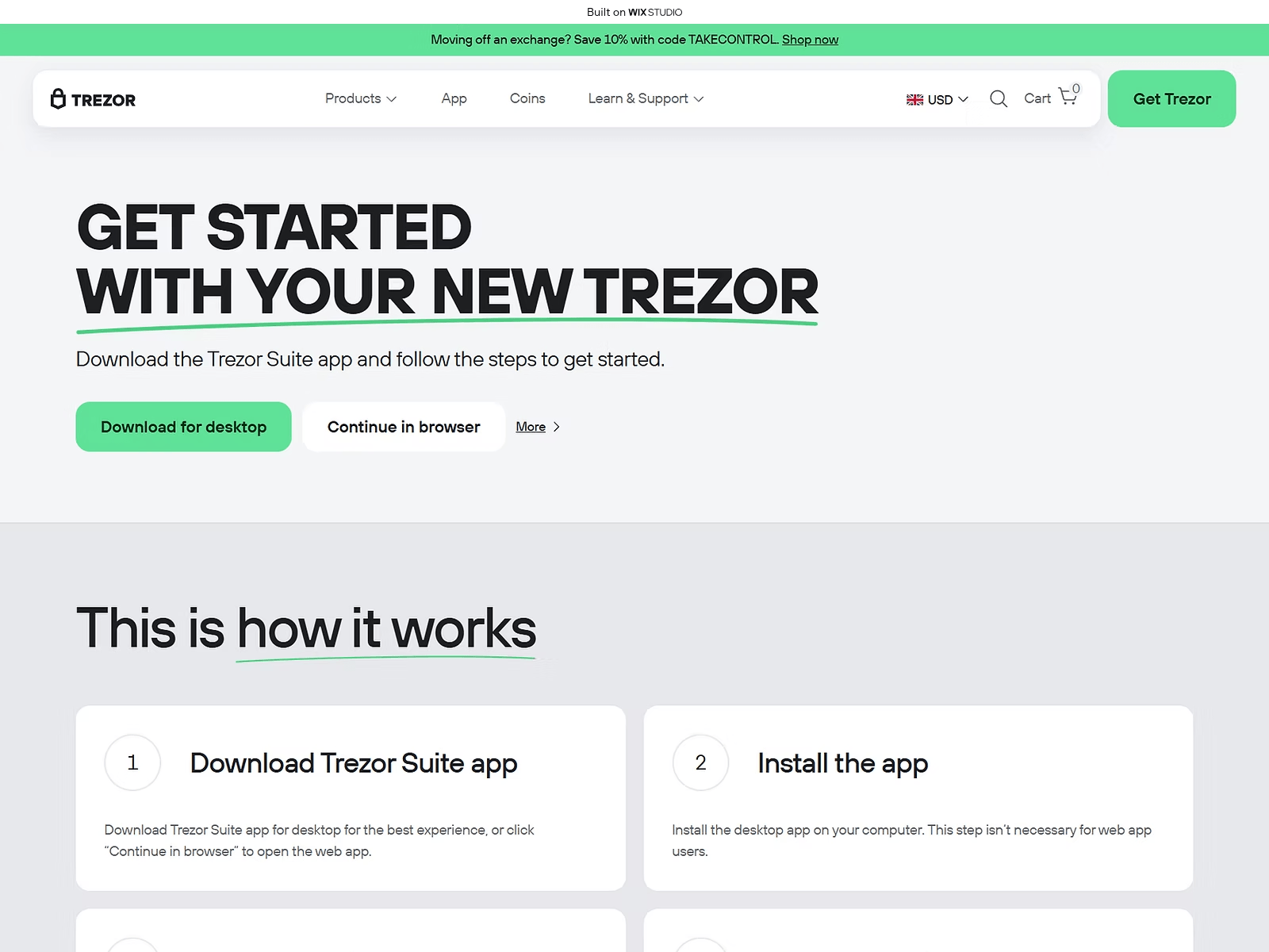 Screenshot of startio-trezrapps.wixstudio.com