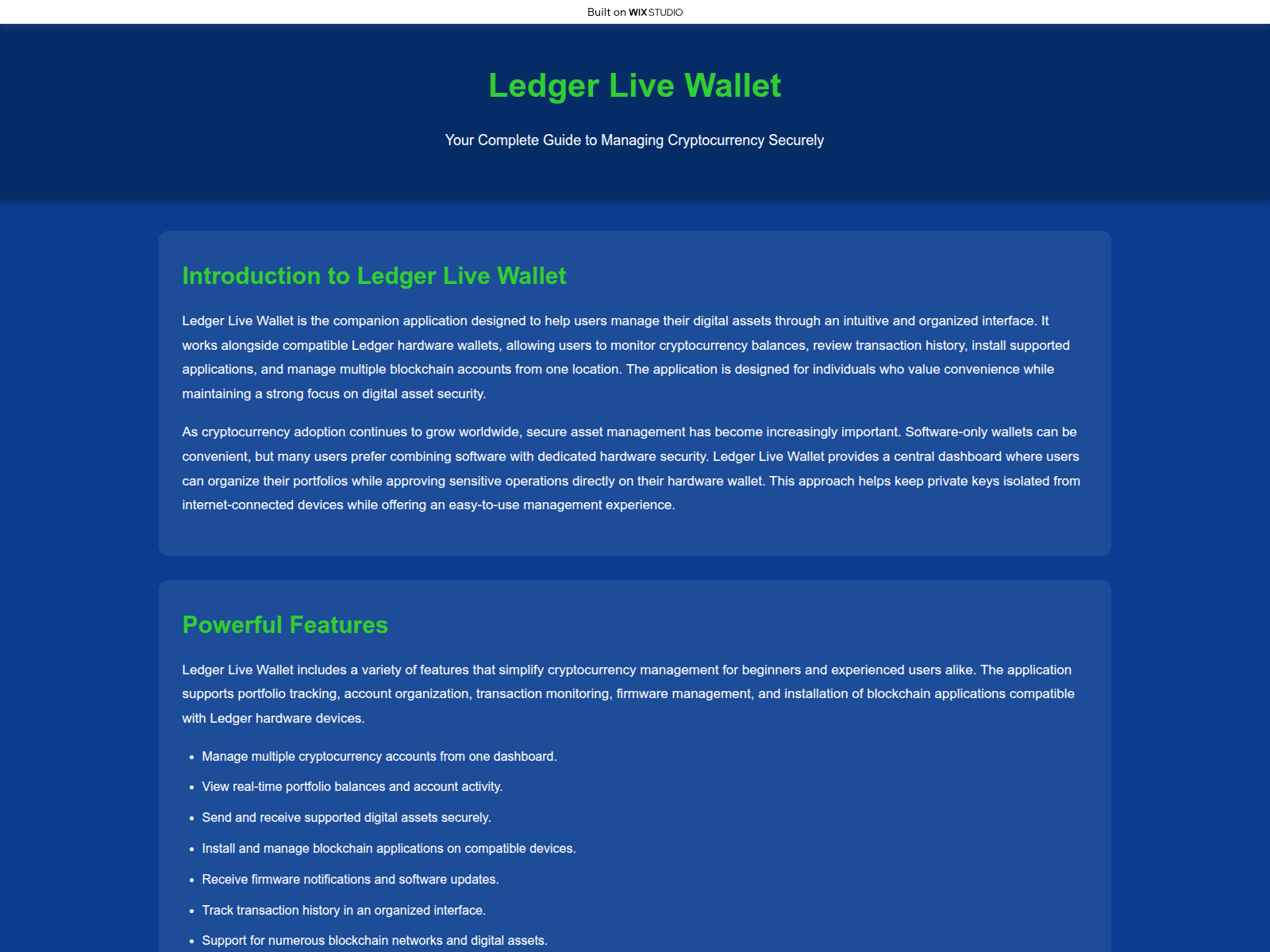 Screenshot of liveapp-cloud.wixstudio.com