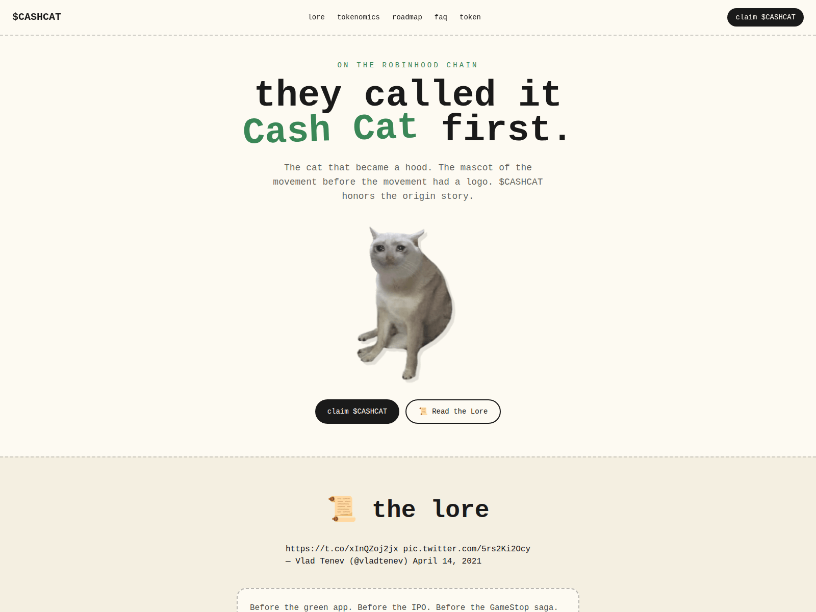 Screenshot of cashcatclaim.live