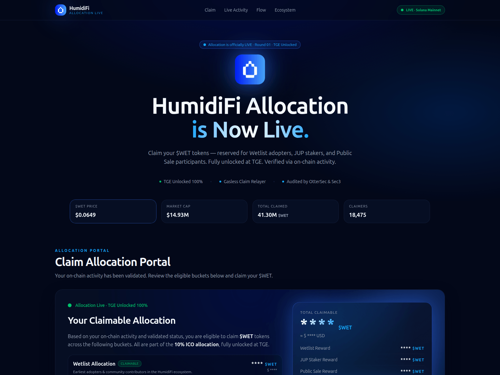 Screenshot of humidifilabs.com