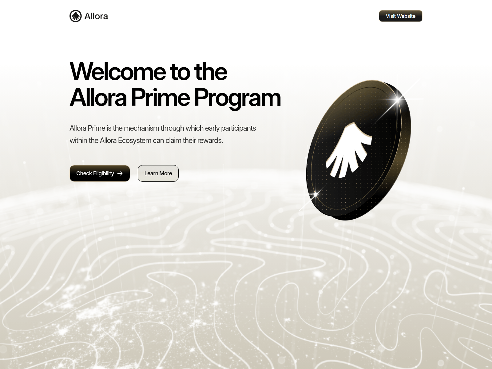 Screenshot of 6a1e57c25c550900080f2971--allora-claimdrop.netlify.app