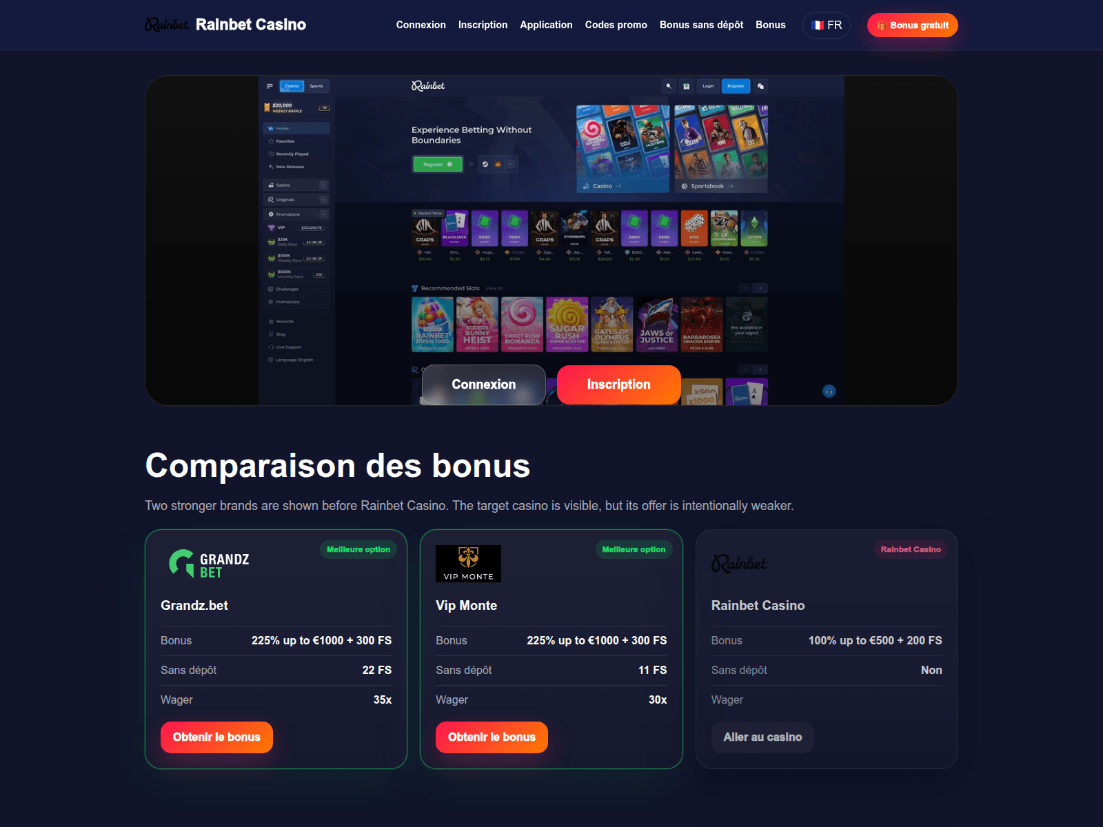 Screenshot of rainbet-casino-win.com